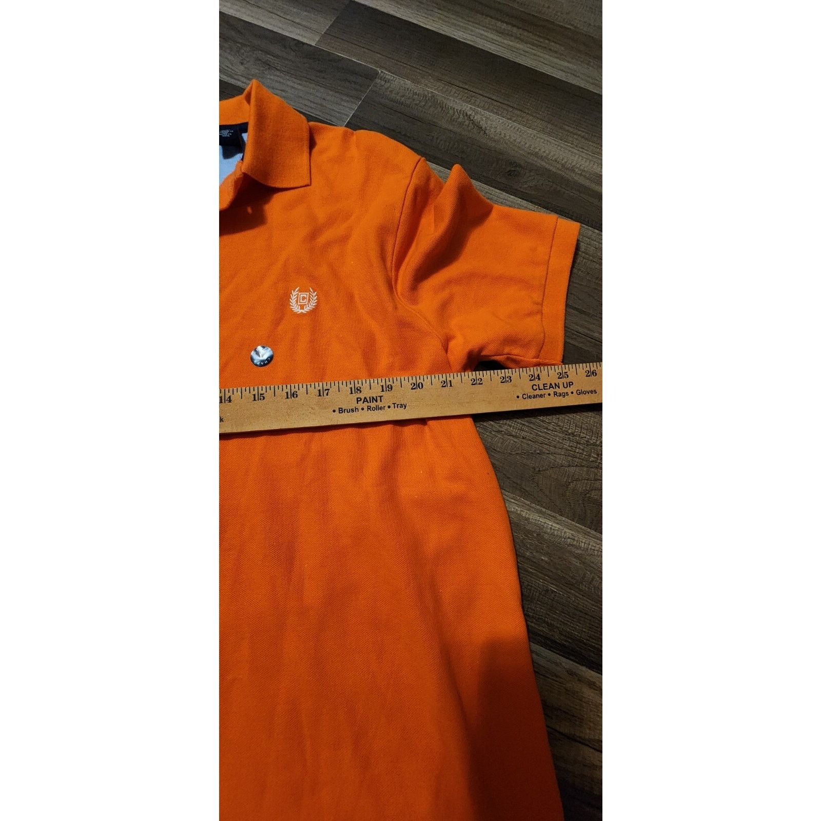 Chaps NWT Orange Chaps Mens Polo Short Sleeve Size L. Size US L / EU 52-54 / 3 - 8 Thumbnail