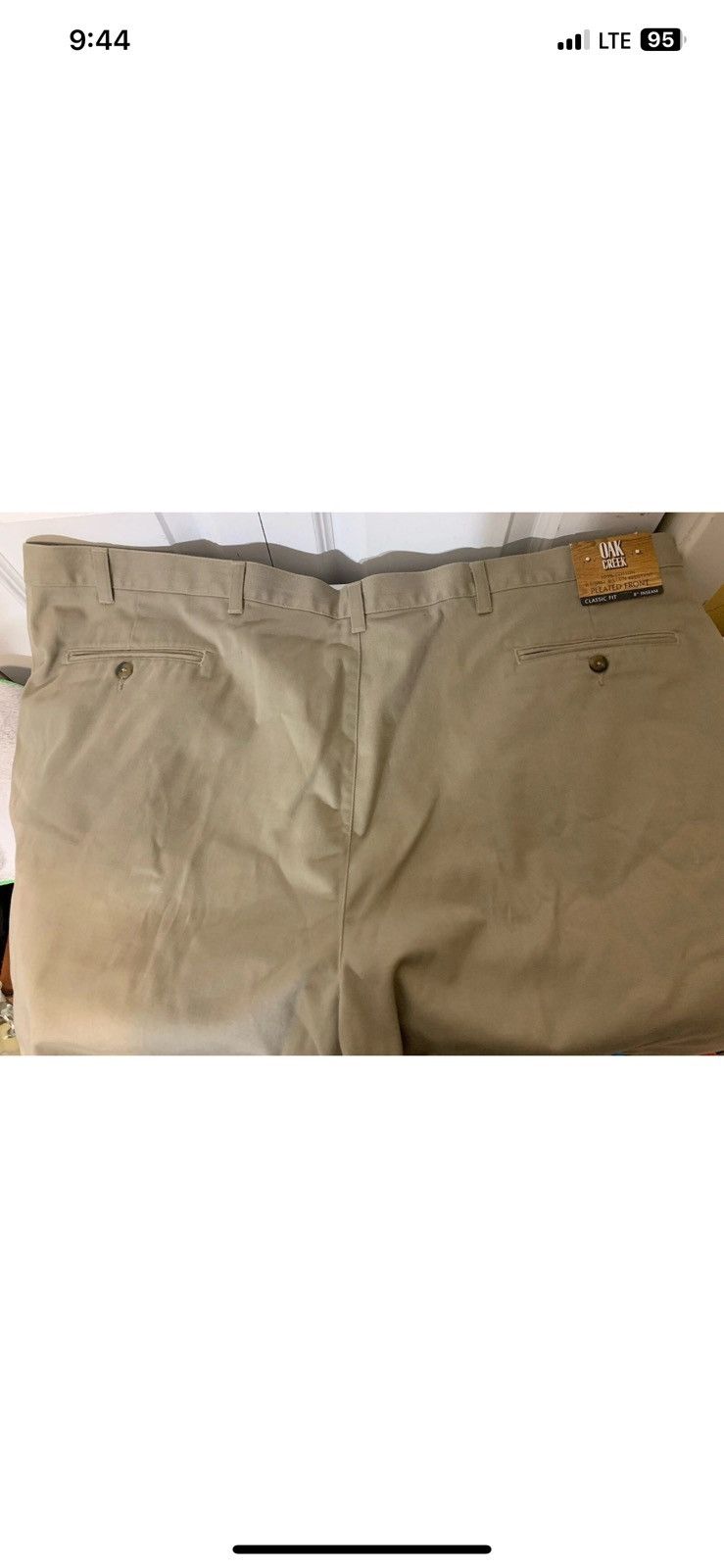 Other Oak Creek Shorts Mens Size 48 Big Tan Beige New Easy Care Size US 44 / EU 60 - 3 Thumbnail