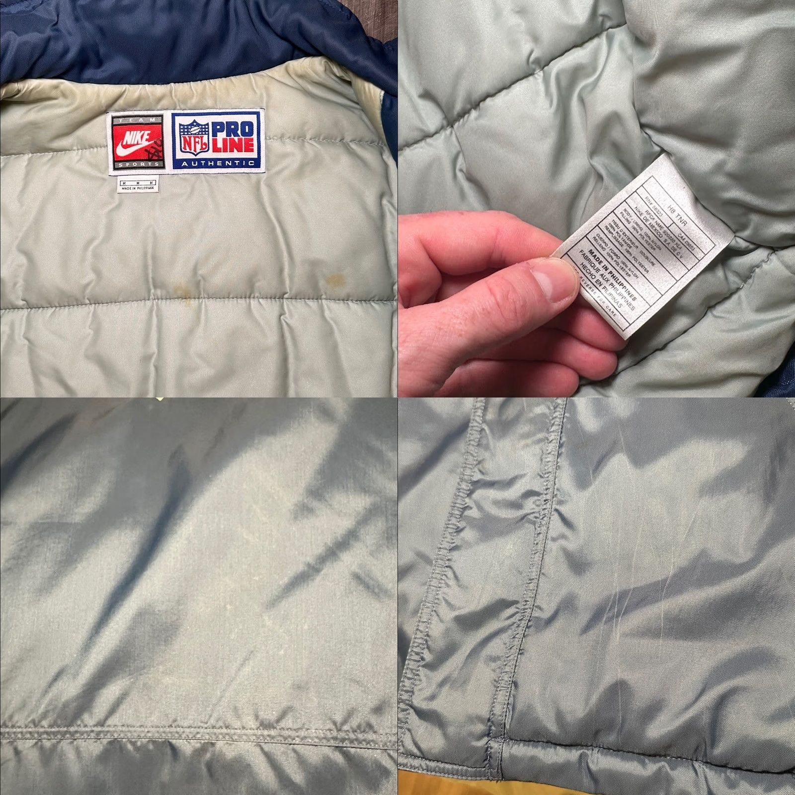 Nike Dallas Cowboys Nike Pro Line Authentic Puffer Jacket - Medium Mens Navy Blue Jacket Size US M / EU 48-50 / 2 - 8 Thumbnail