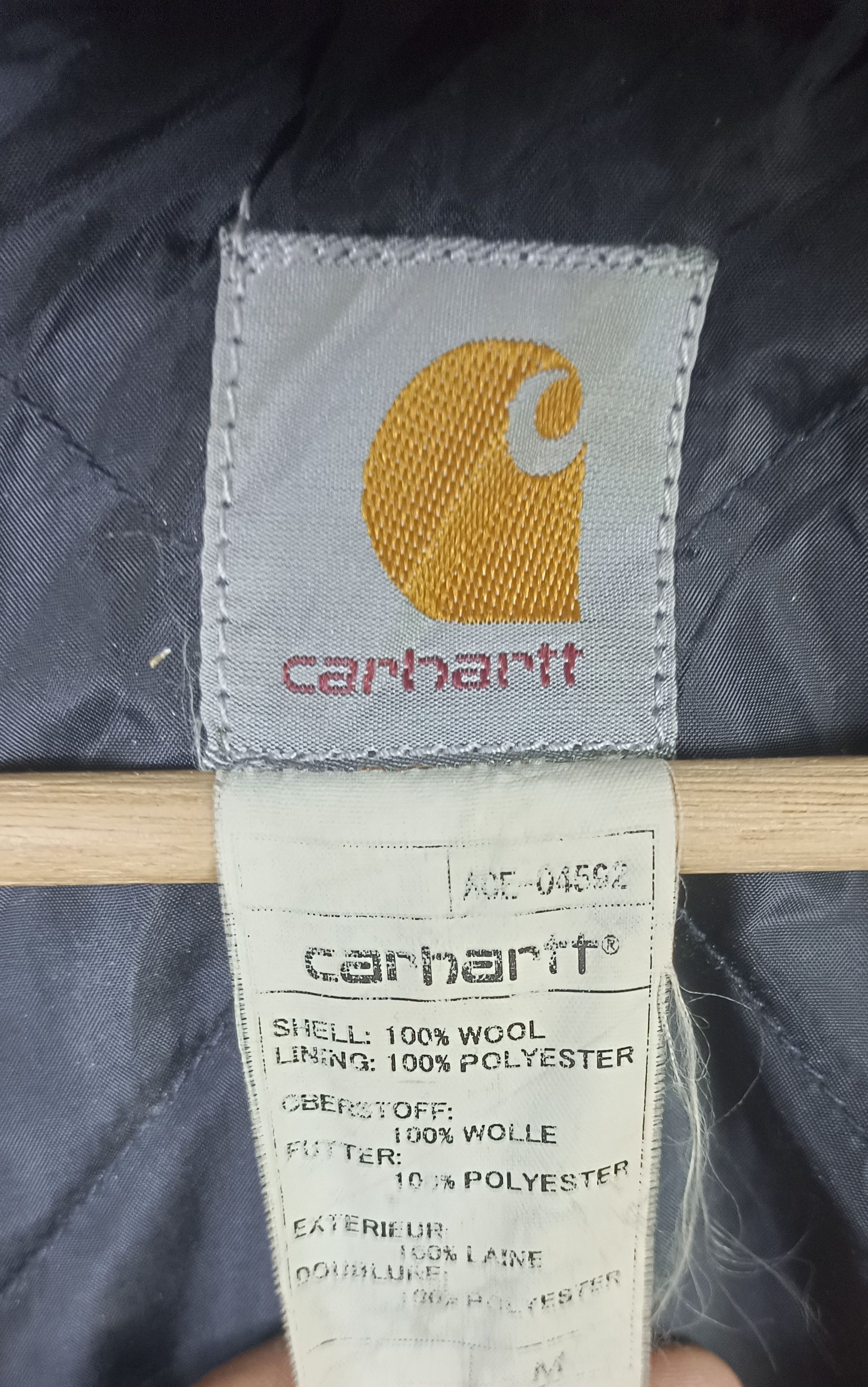 Carhartt Vintage 90s🔥 Carhattt Hoodie Wool Jacket Size US M / EU 48-50 / 2 - 13 Thumbnail