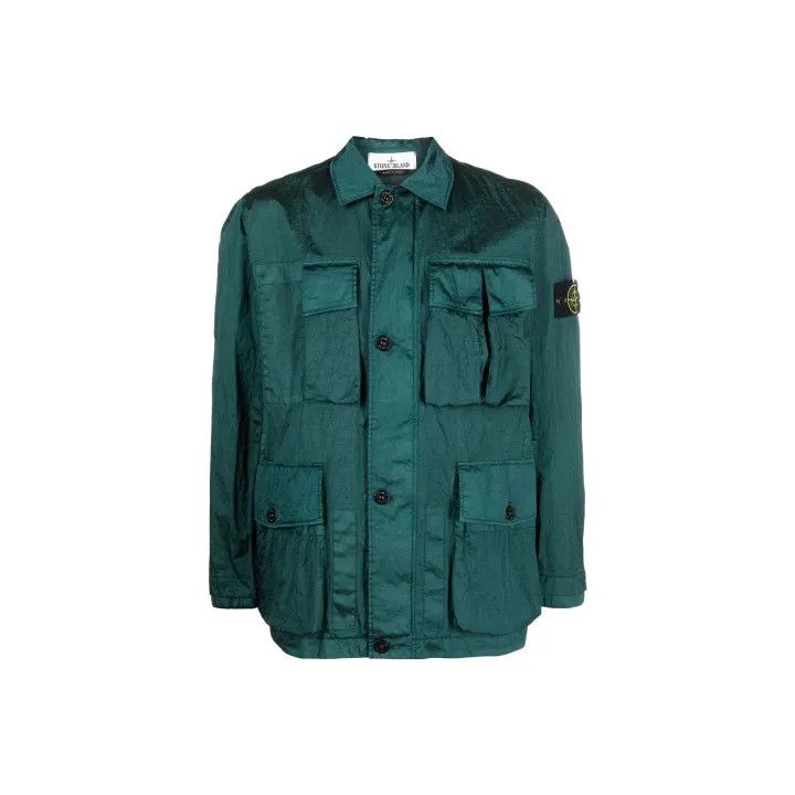 Stone Island Stone Island Green Pocket Long Sleeve Jacket Size US S / EU 44-46 / 1 - 1 Thumbnail