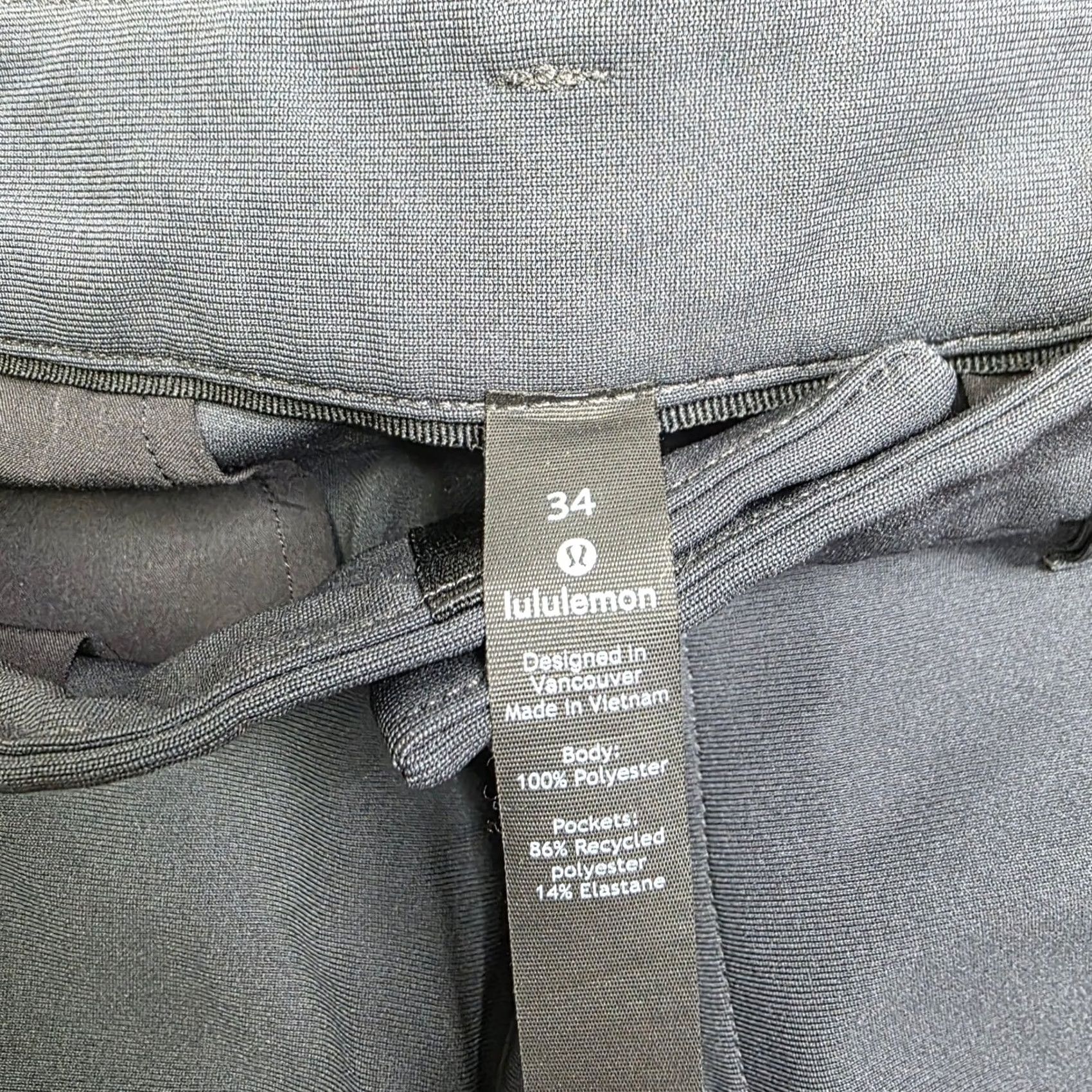 Lululemon Lululemon Mens Commission Slim Fit Pant 34 x 30 Obsidian Warpstreme Chino Size US 34 / EU 50 - 3 Thumbnail