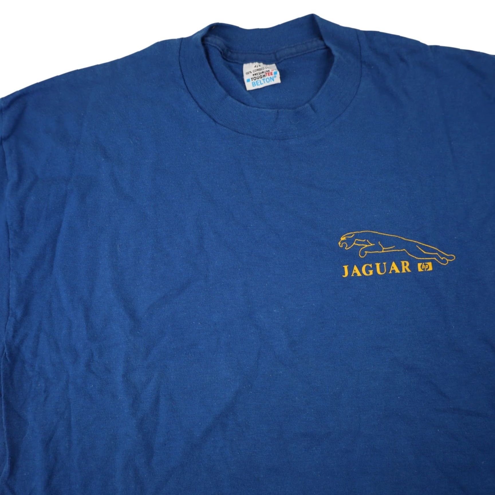 Vintage VINTAGE Jaguar x HP Graphic T Shirt Blue Large Mens 80s Size US L / EU 52-54 / 3 - 4 Thumbnail