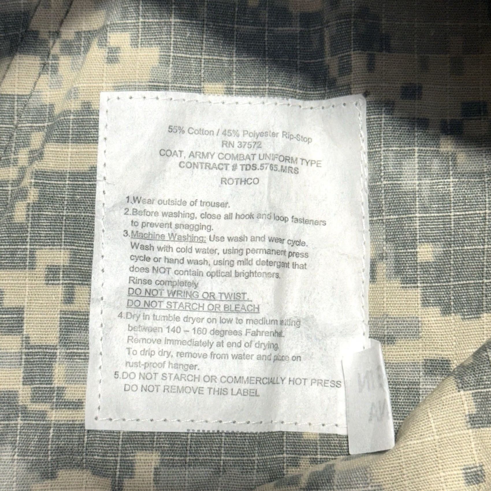 Rothco Rothco Army Combat Uniform Shirt MedGreen Digital Camo ACU NWT Mens M Camouflage Shirt Size US M / EU 48-50 / 2 - 6 Thumbnail
