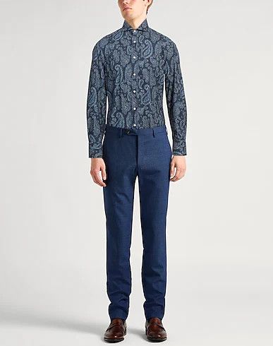 Brunello Cucinelli o1w1db10725 Basic Fit Shirt in Navy Blue Size US XXL / EU 58 / 5 - 2 Thumbnail