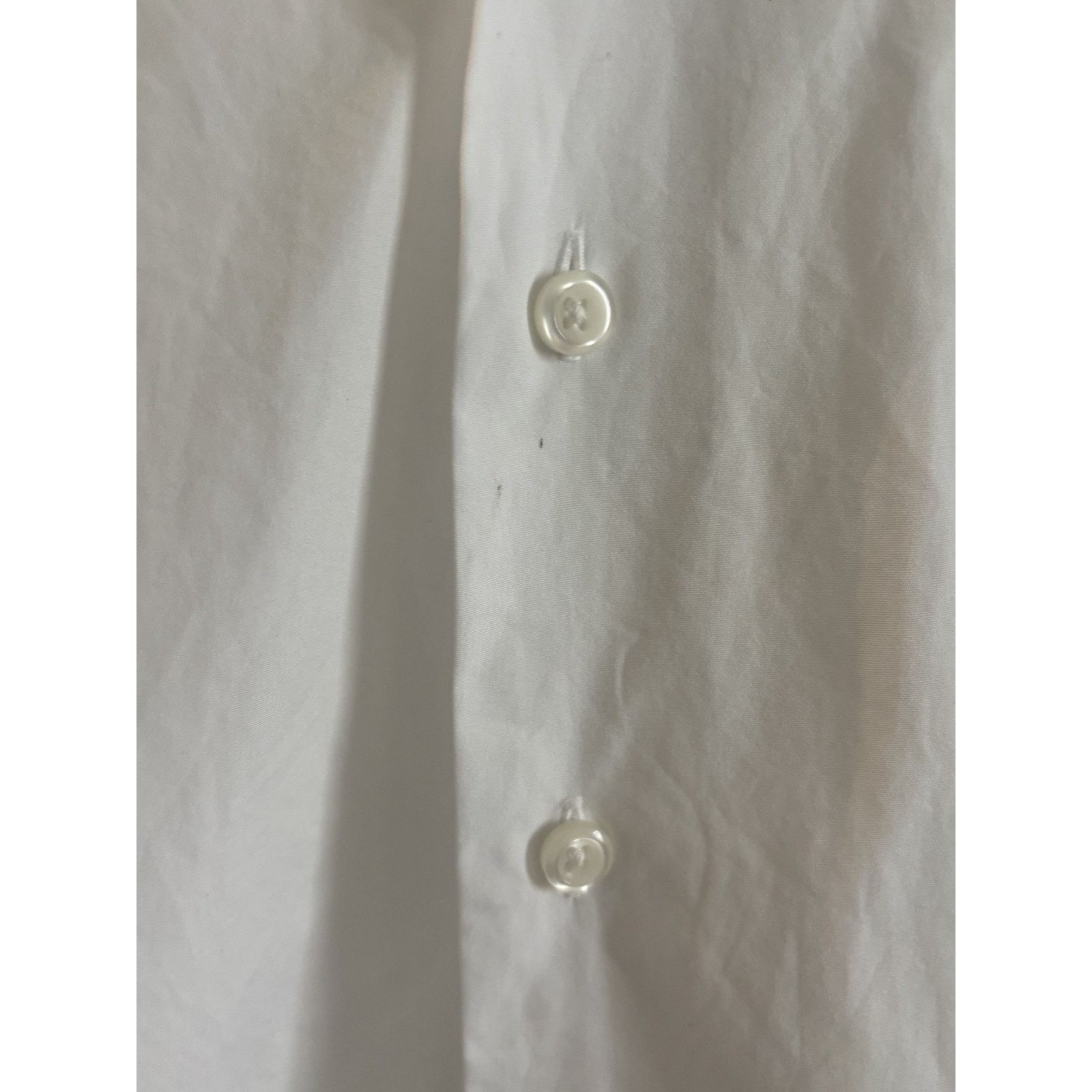 Nordstrom John Nordstrom Dress Shirt Men White Long Sleeve French Cuff Size US M / EU 48-50 / 2 - 9 Thumbnail