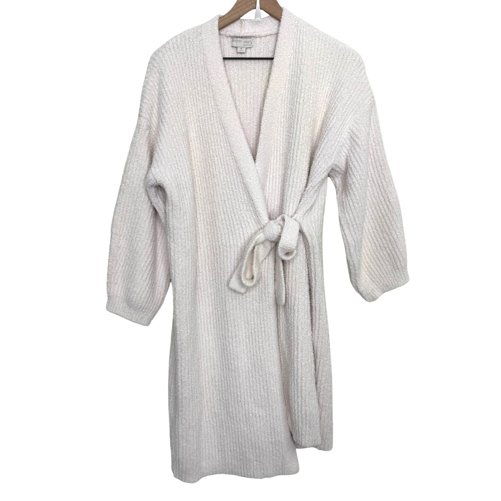 Other Barefoot Dreams CozyChic Knit Side Tie Ribbed Robe Almond XL Size ONE SIZE - 2 Thumbnail