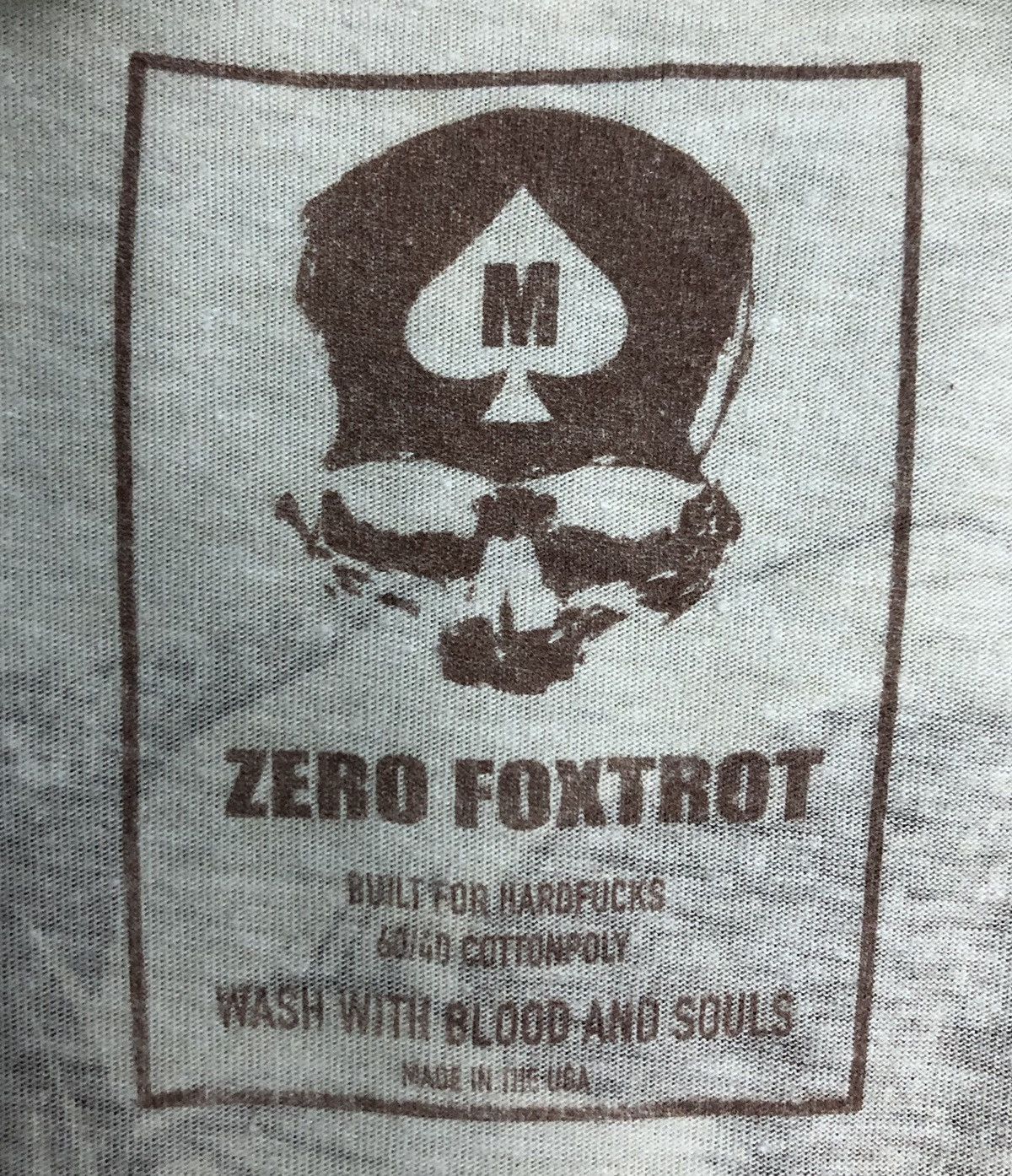 Vintage Vintage Zero Foxtrot Made In Usa T-Shirt Size US M / EU 48-50 / 2 - 8 Thumbnail