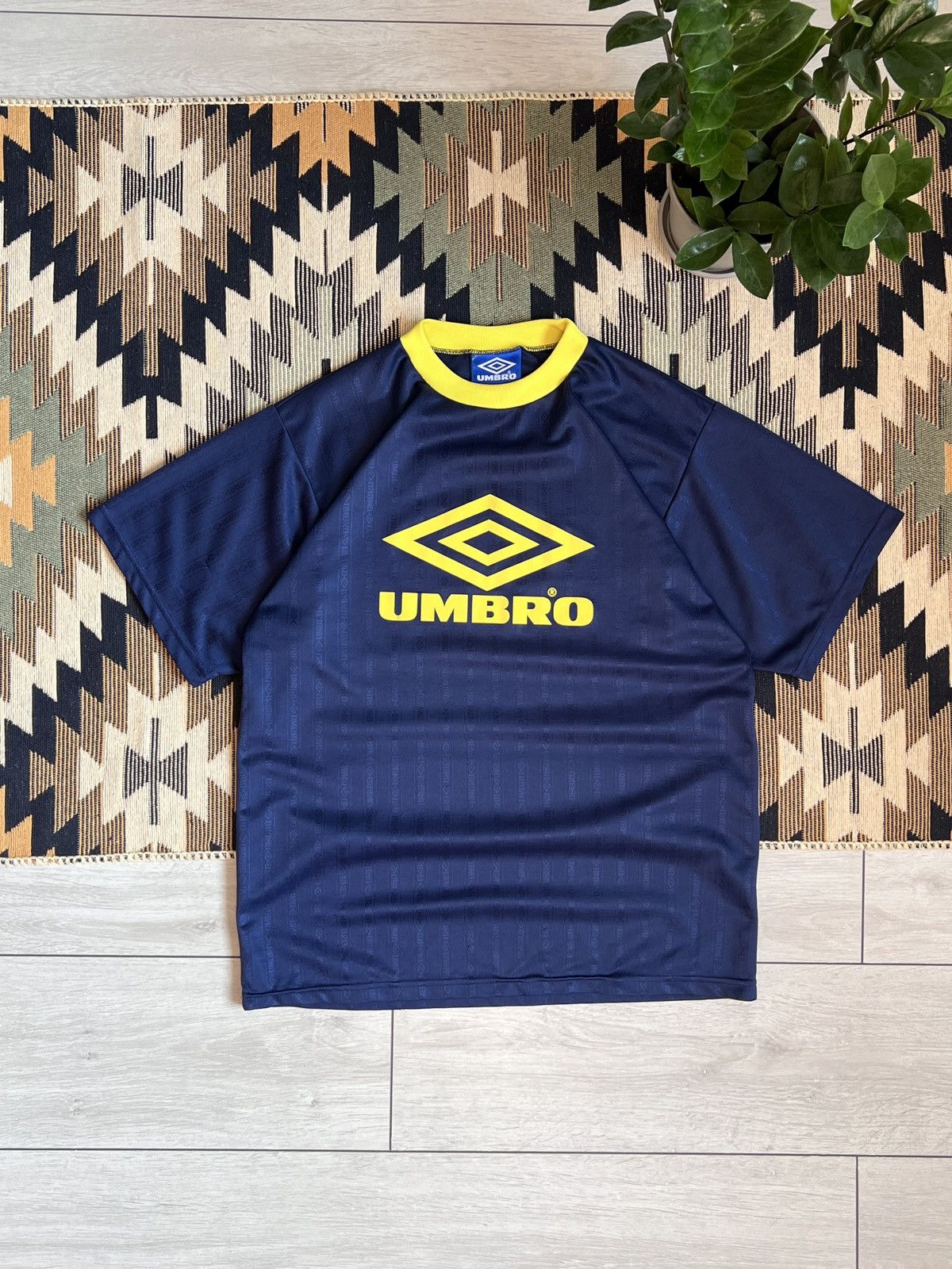 Other Vintage Umbro Big Logo Blokecore Soccer Jersey Size US M / EU 48-50 / 2 - 1 Thumbnail