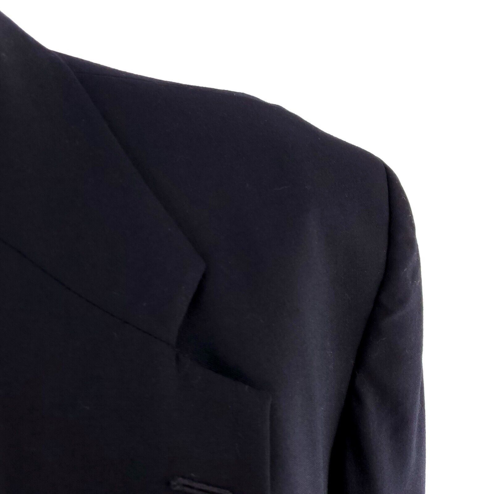 Vintage Stanley Blacker Wool 2 Gold Button Blazer 42L Or Slim 44L Bl Size 42L - 2 Thumbnail