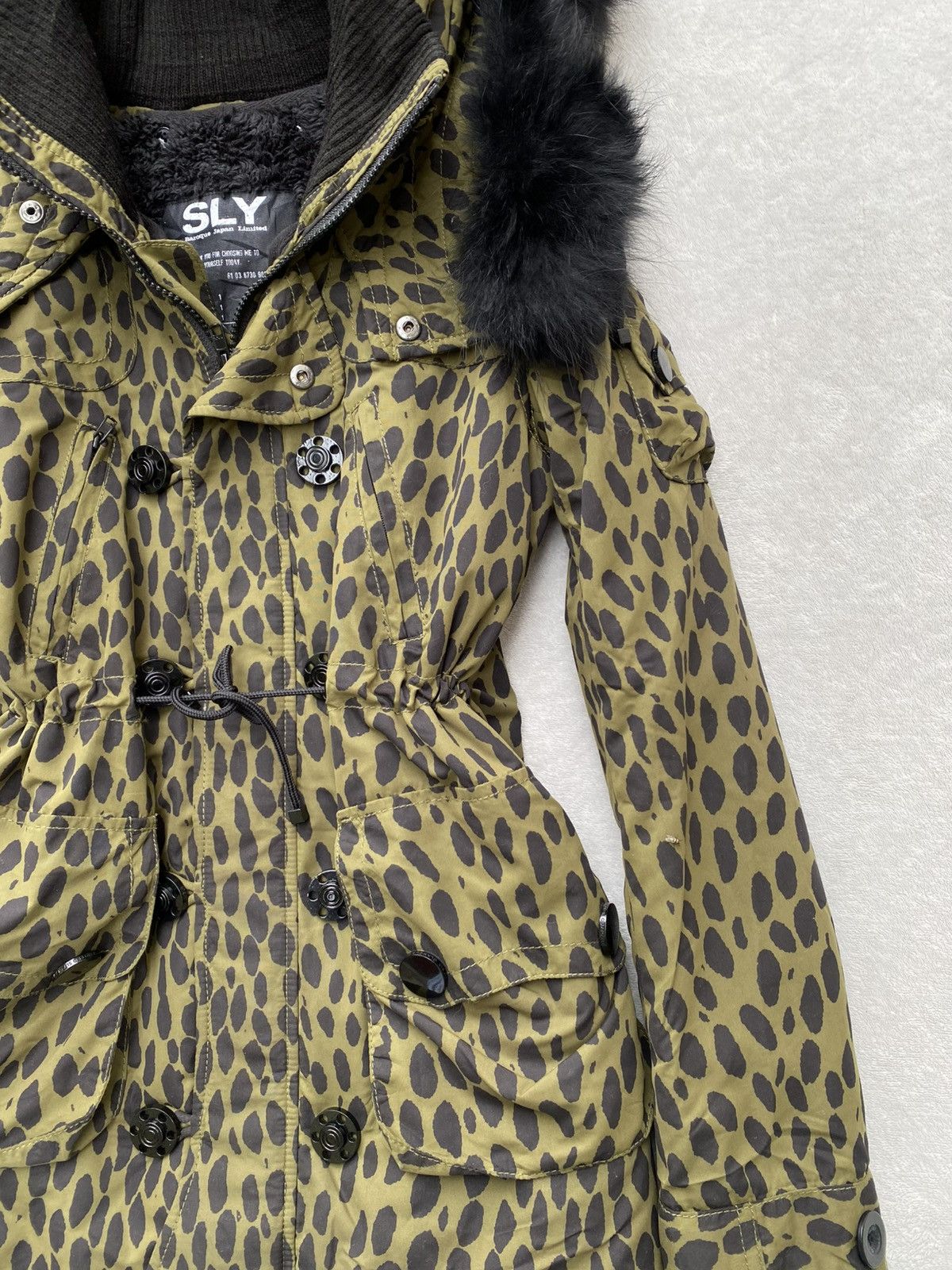 SLY Sly Leopard Print Fur Hood Parka Size S / US 4 / IT 40 - 7 Thumbnail