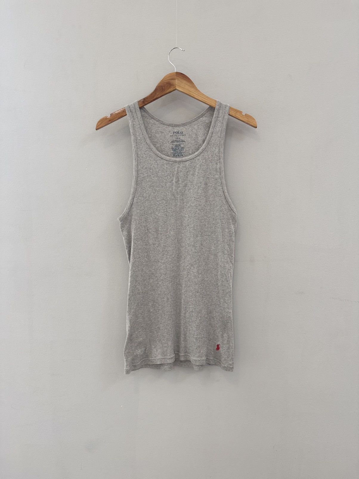 Polo Ralph Lauren × Vintage Vintage Polo Ralph Lauren tank top ribbed Size US L / EU 52-54 / 3 - 1 Thumbnail