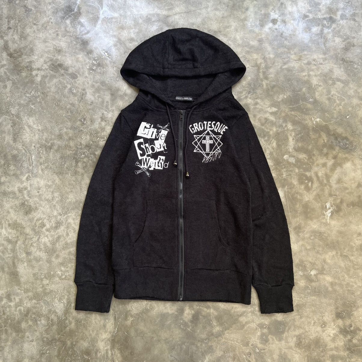 Hysteric Glamour 2000s Ghost Of Harlem Skull Zip Hoodie Size US S / EU 44-46 / 1 - 2 Thumbnail