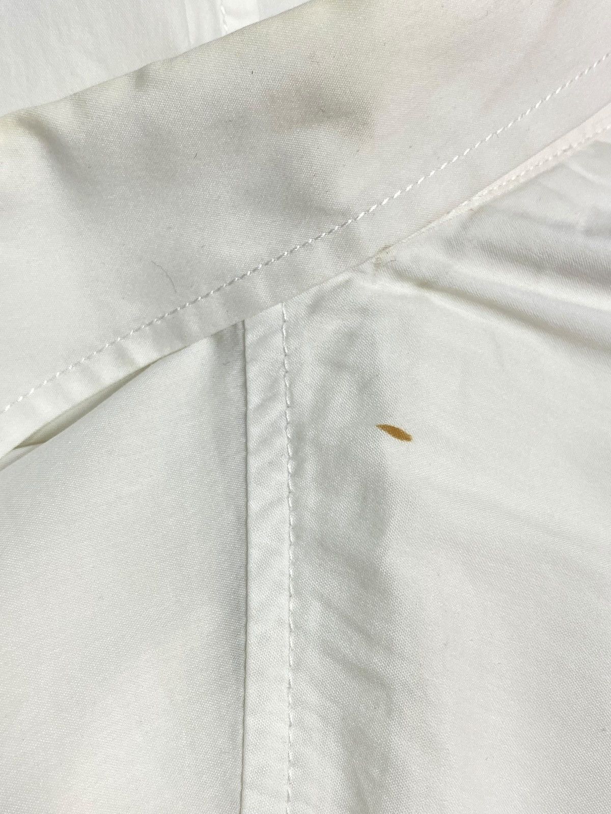 Prada Prada Tab Logo White Elastic Cotton Blend Pocket Shirt Size US M / EU 48-50 / 2 - 19 Thumbnail