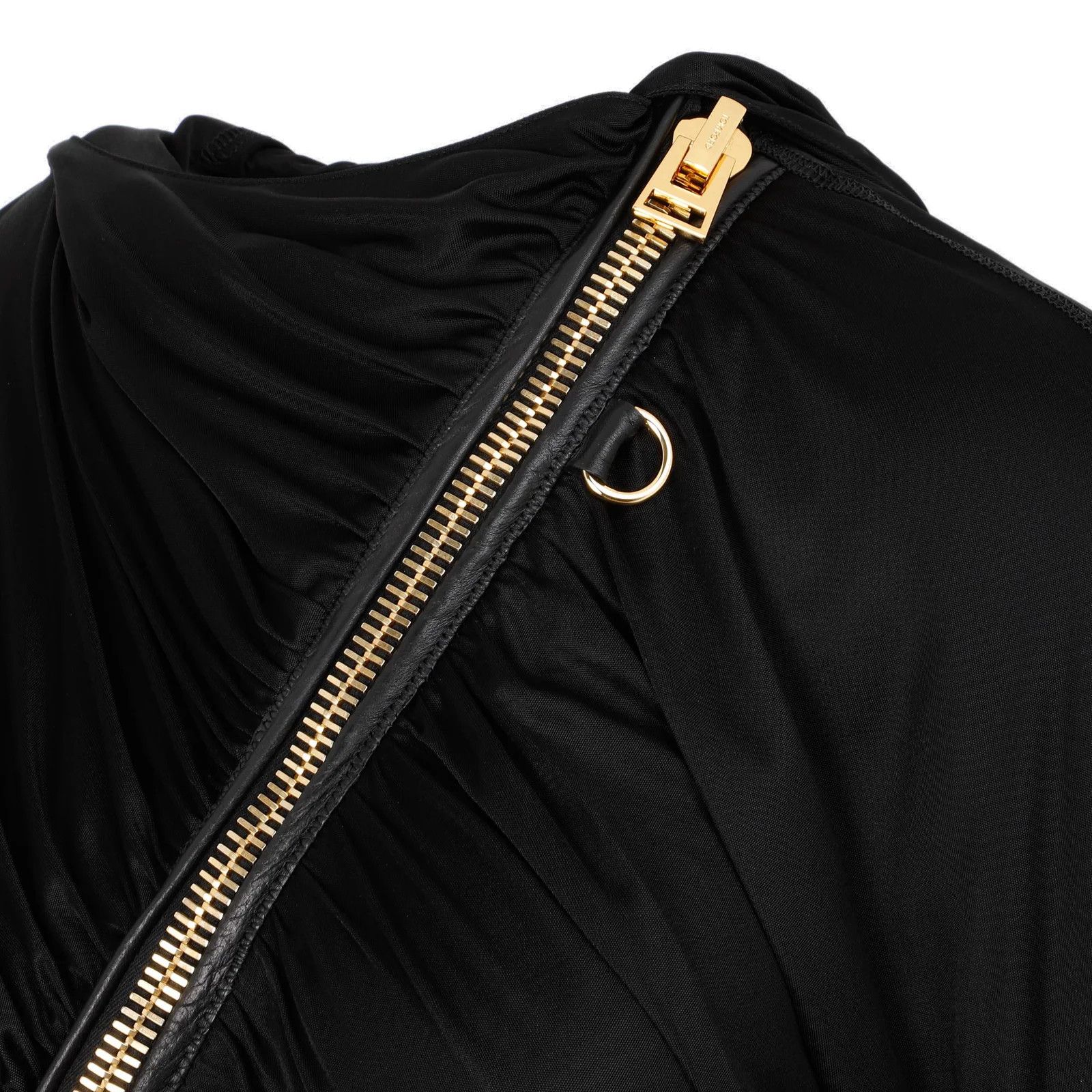 Tom Ford o1w1db10225 ABJ613 Zipped Mini Dress in Black Size S / US 4 / IT 40 - 3 Thumbnail