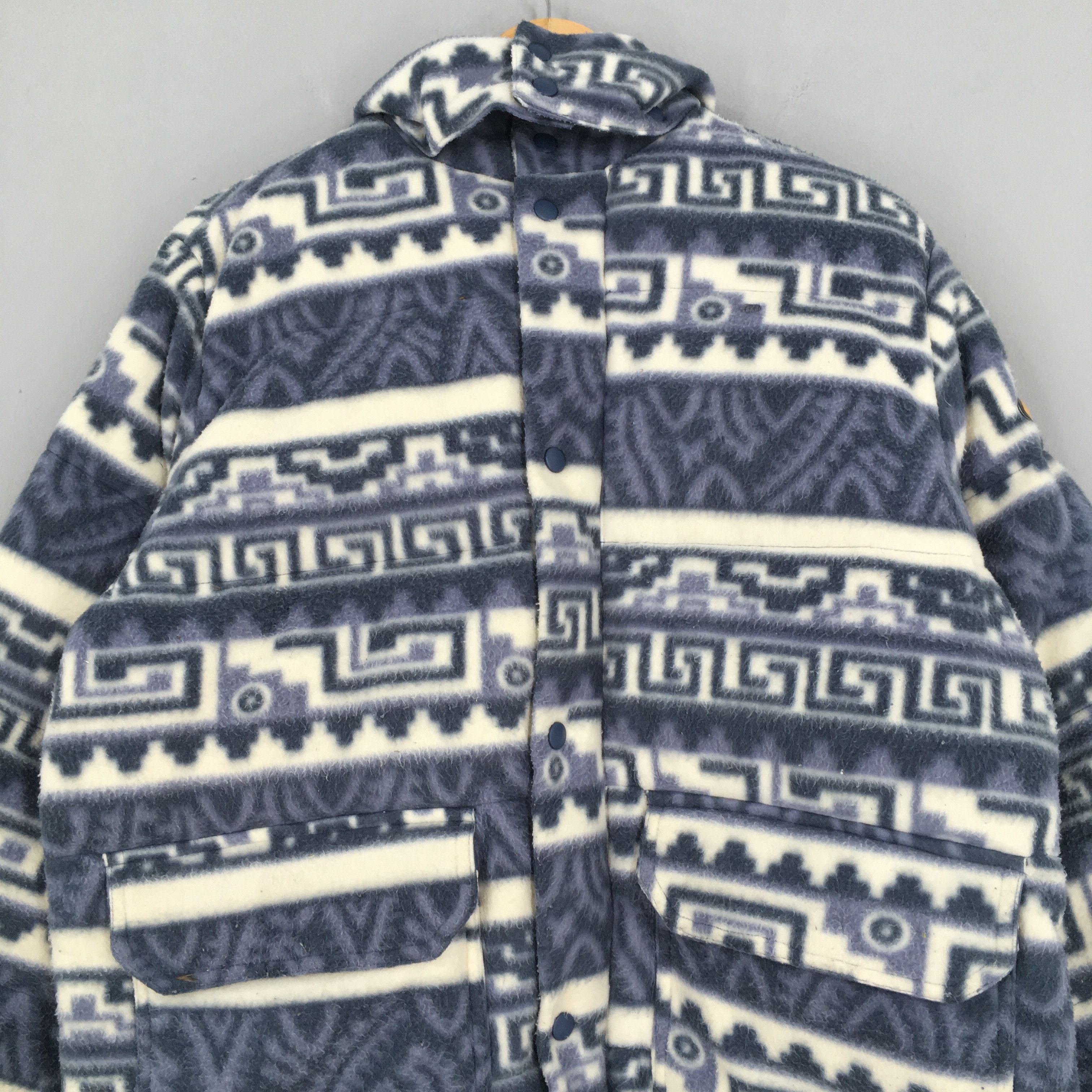 Polartec Vintage Newbreed Fleece Tribal Warmer Jacket Small Size US S / EU 44-46 / 1 - 2 Thumbnail