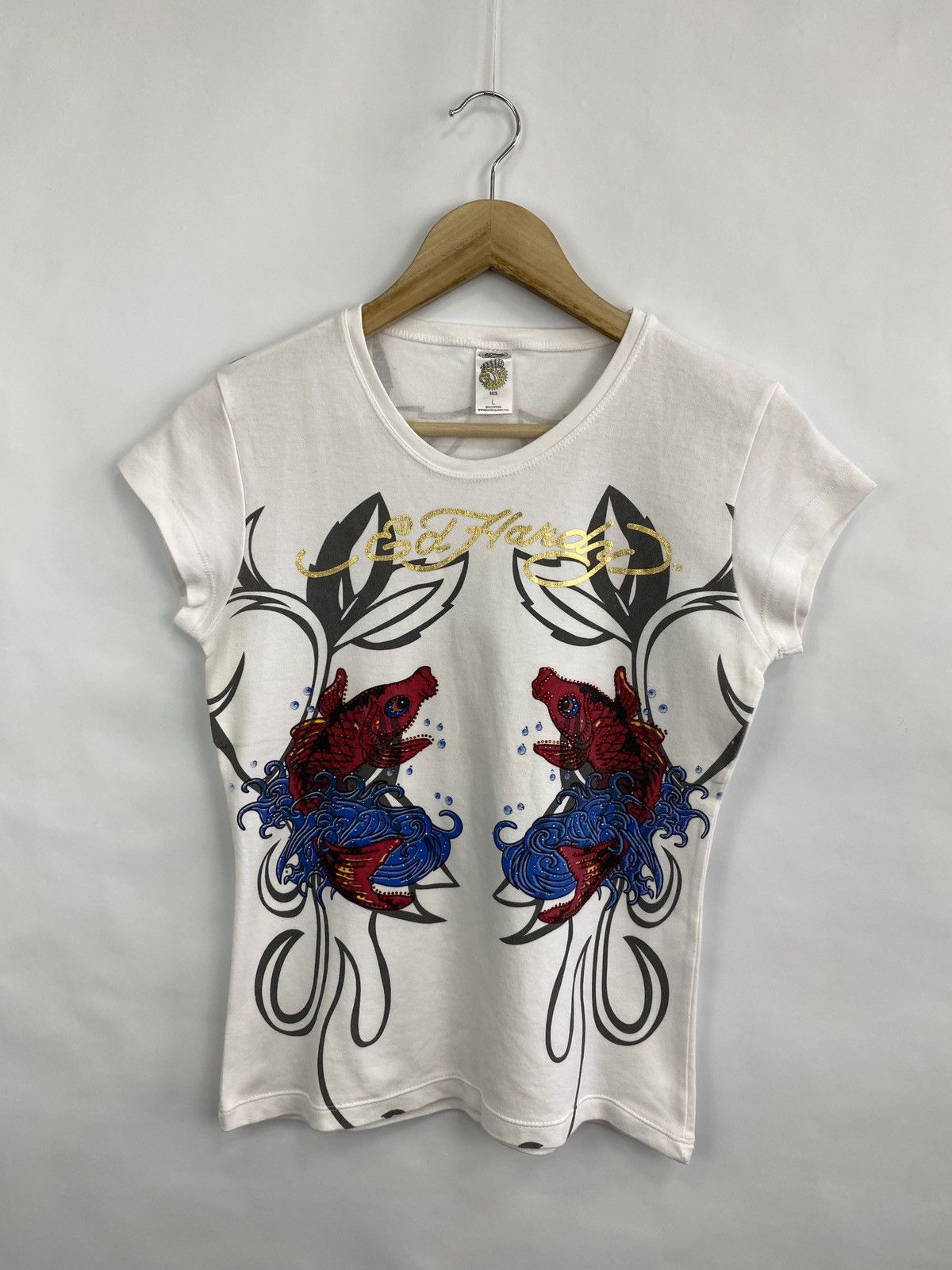Ed Hardy 🇺🇸 Vintage 90s Ed Hardy Christian Audigier Y2K T-Shirt Size M / US 6-8 / IT 42-44 - 3 Thumbnail