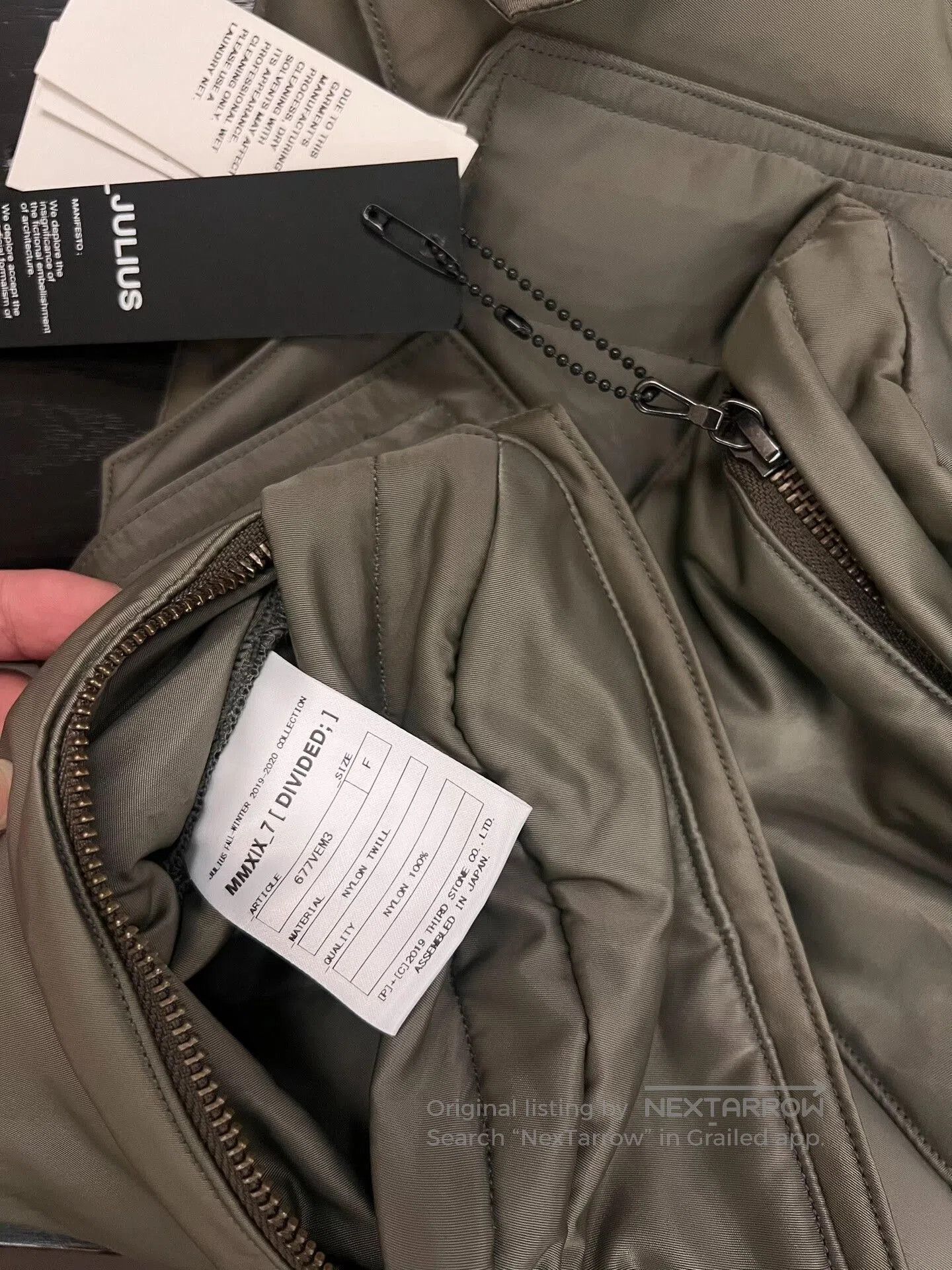 Julius Julius 7 Flight Vest with Pockets. Size US M / EU 48-50 / 2 - 9 Thumbnail