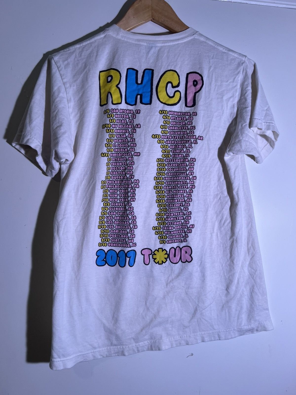 Band Tees 2017 Red Hot Chili Peppers Punk Rock Retro Band Tour T Shirt Size US M / EU 48-50 / 2 - 2 Thumbnail