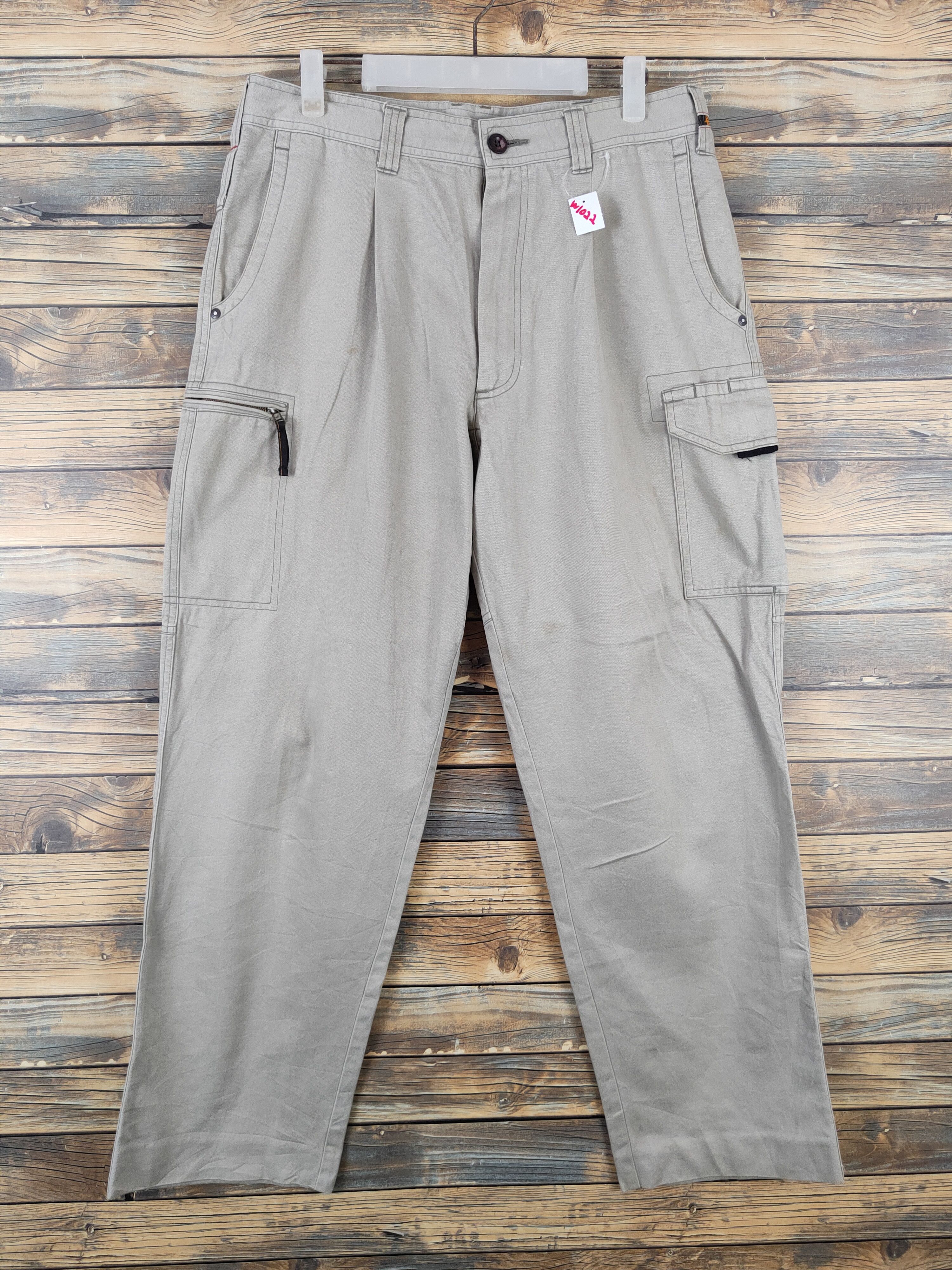 Japanese Brand Burtle Gray Multipocket Tactical Cargo Pants #W1022 Size US 34 / EU 50 - 1 Thumbnail