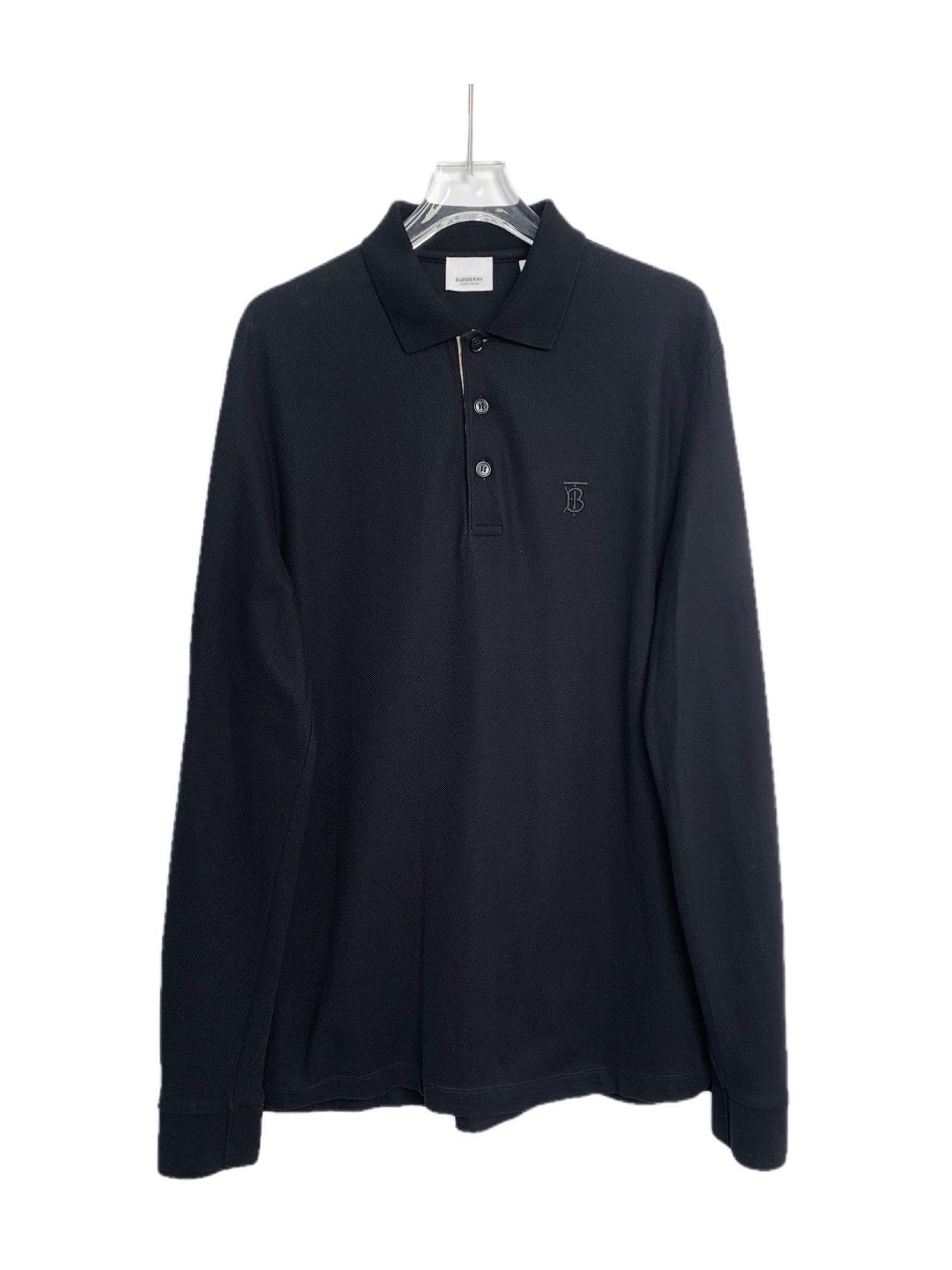 Burberry Burberry Bbr Black Cotton Long Sleeve Shirt Size US M / EU 48-50 / 2 - 1 Thumbnail