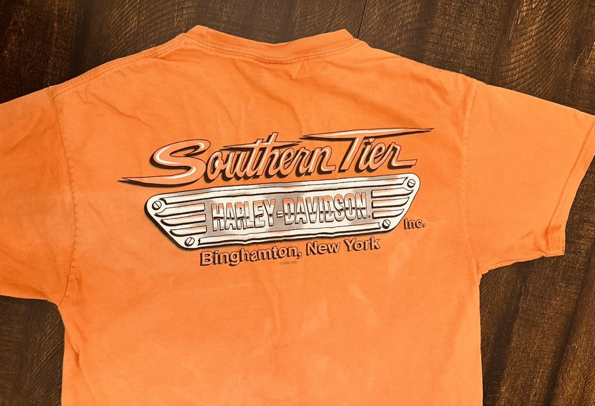 Harley Davidson Harley Davidson Shirt Mens Medium Orange Short Sleeve Size US M / EU 48-50 / 2 - 10 Thumbnail