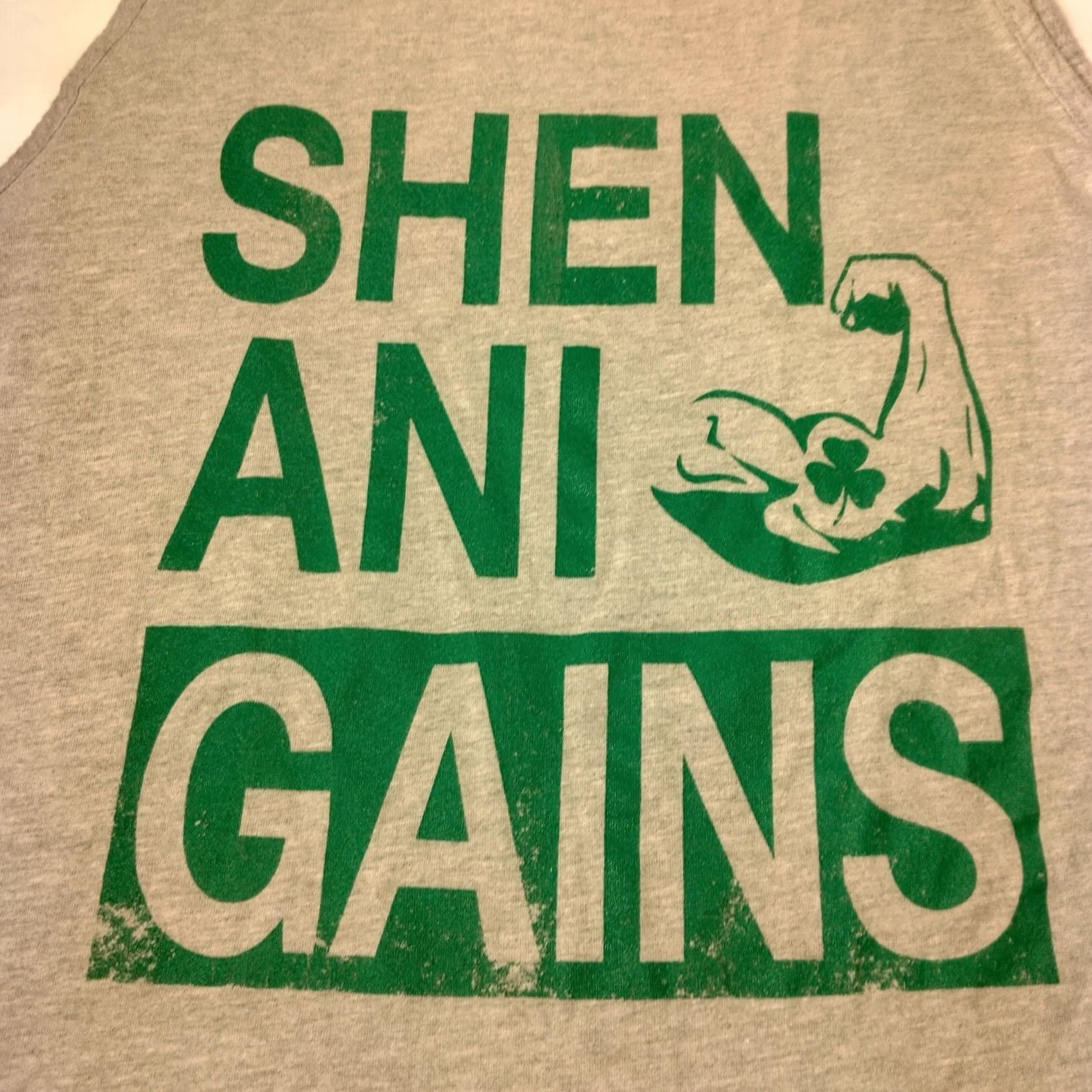 Next Level Next Level Shen Ani Gains Tank Top Men L Gray Irish Gaelic Workout Shirt Gym Size US L / EU 52-54 / 3 - 2 Thumbnail