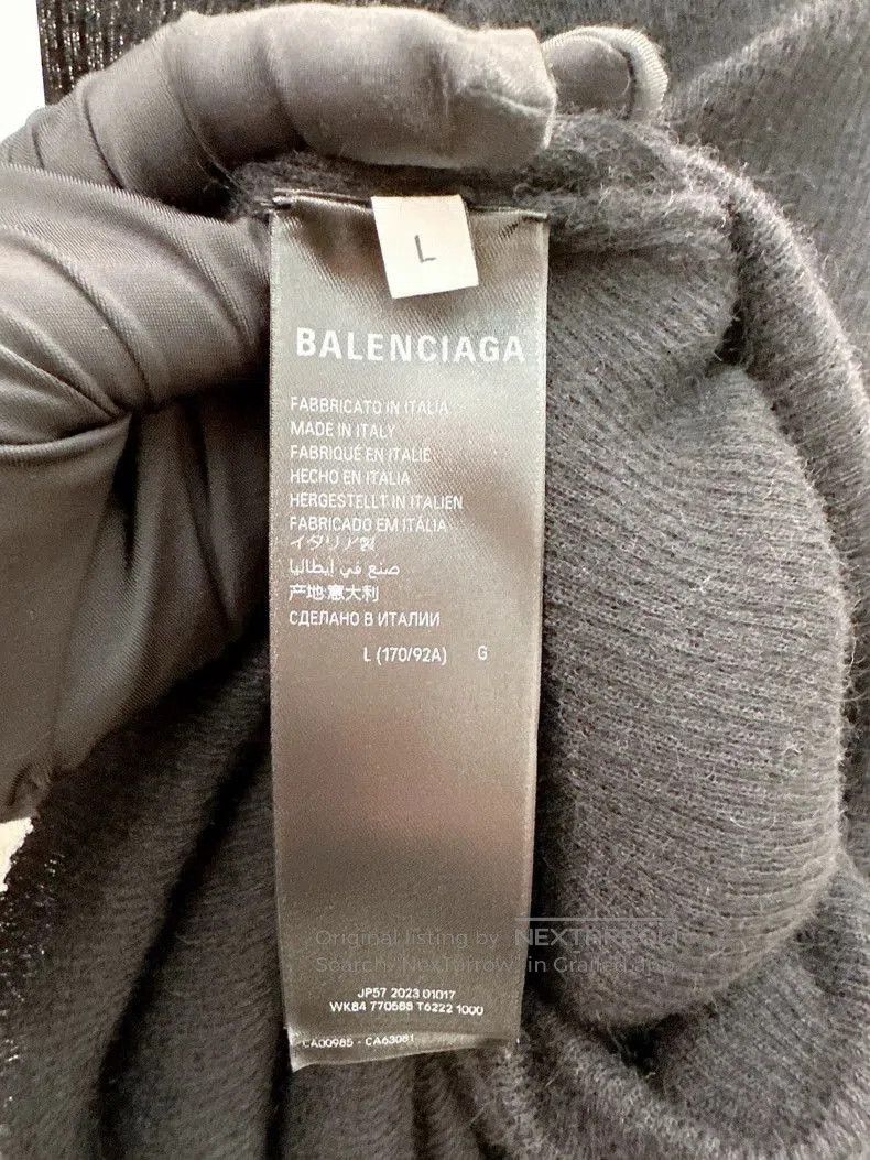 Balenciaga Balenciaga Black Knit Dress L. Size US L / EU 52-54 / 3 - 4 Thumbnail