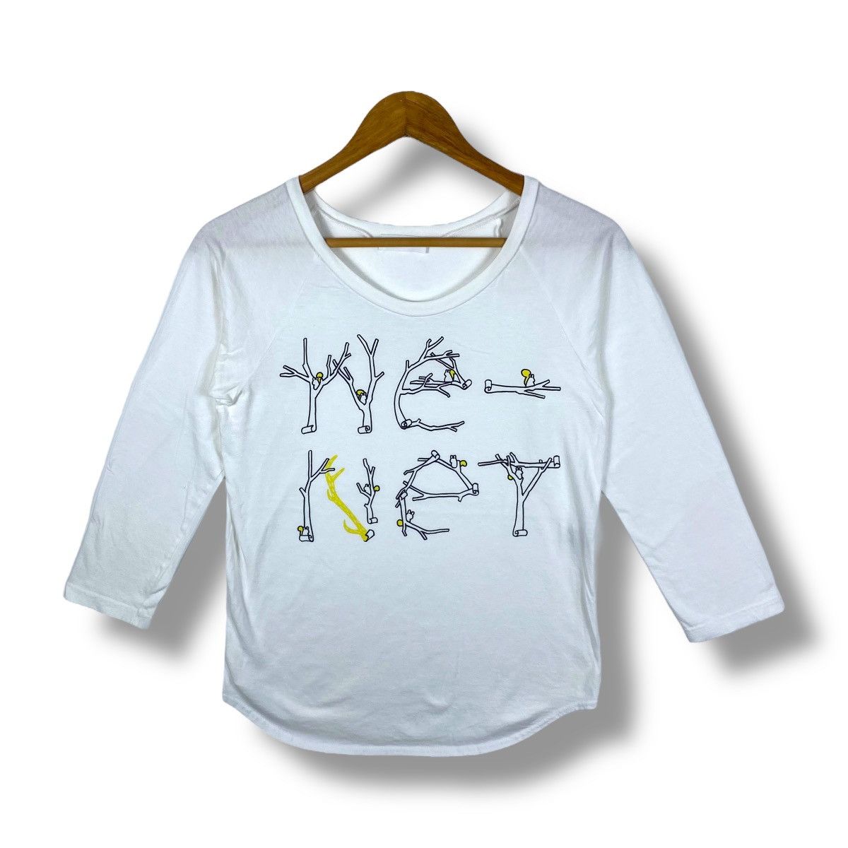 Ne-Net By Issey Miyake NE-NET Graphic Women Longsleeve Tops Tee Size M / US 6-8 / IT 42-44 - 1 Thumbnail