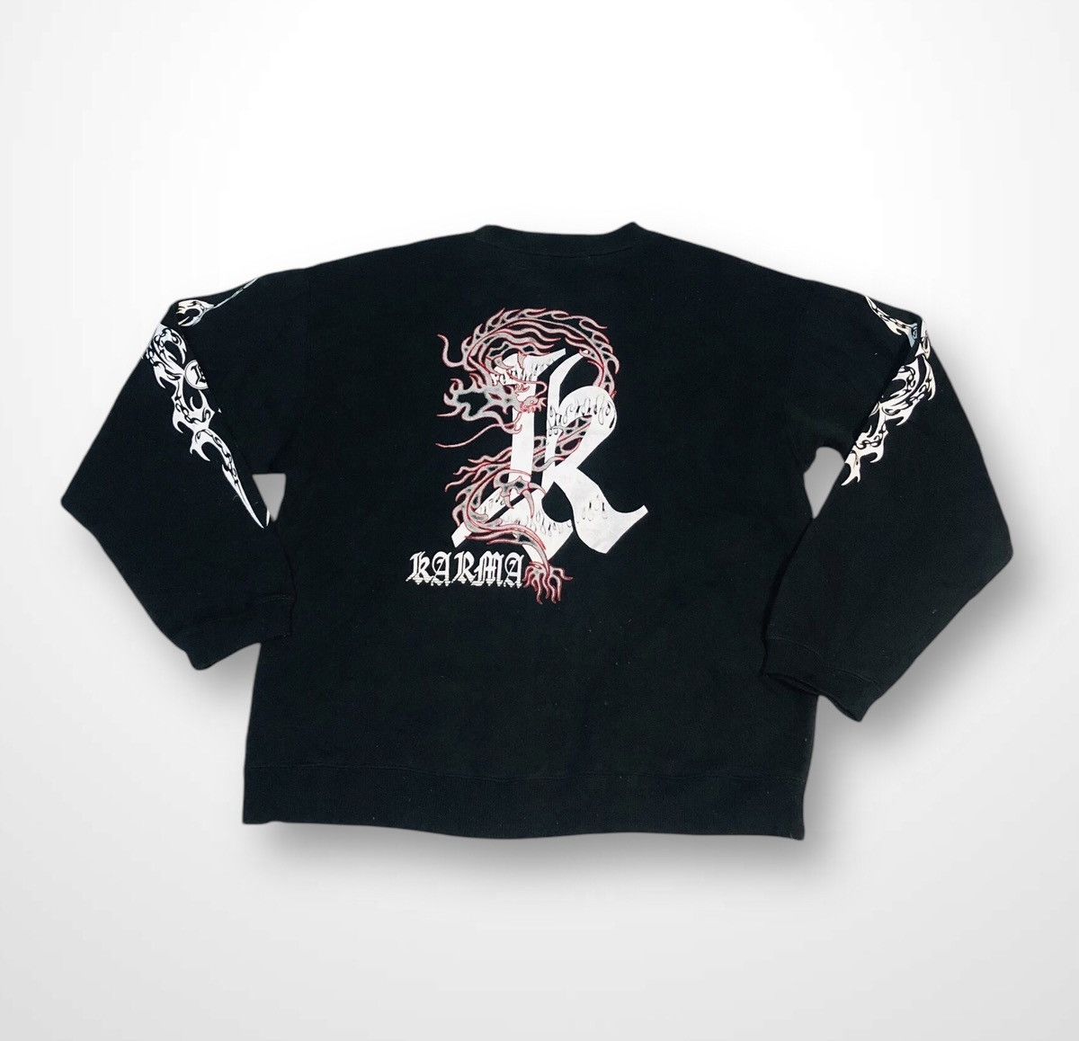 Japanese Brand × Vintage Vintage Karma Sukajan Dragon Sweatshirt (16) Size US L / EU 52-54 / 3 - 2 Thumbnail