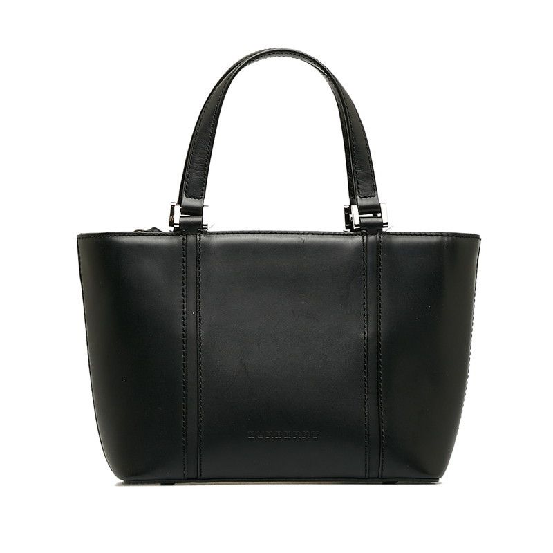 image of Burberry Leather Handbag in Black, Women's