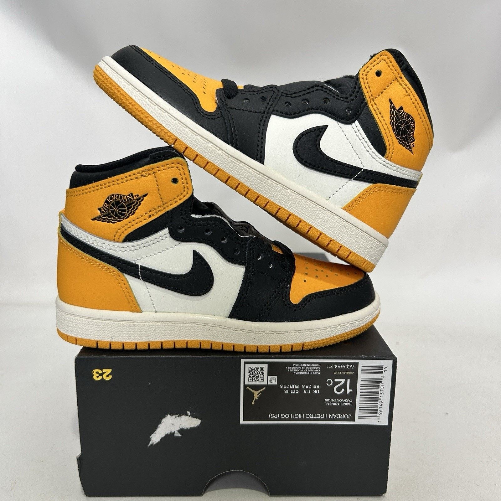 Nike Air Jordan 1 Retro High OG PS “Taxi-Black-Sail”