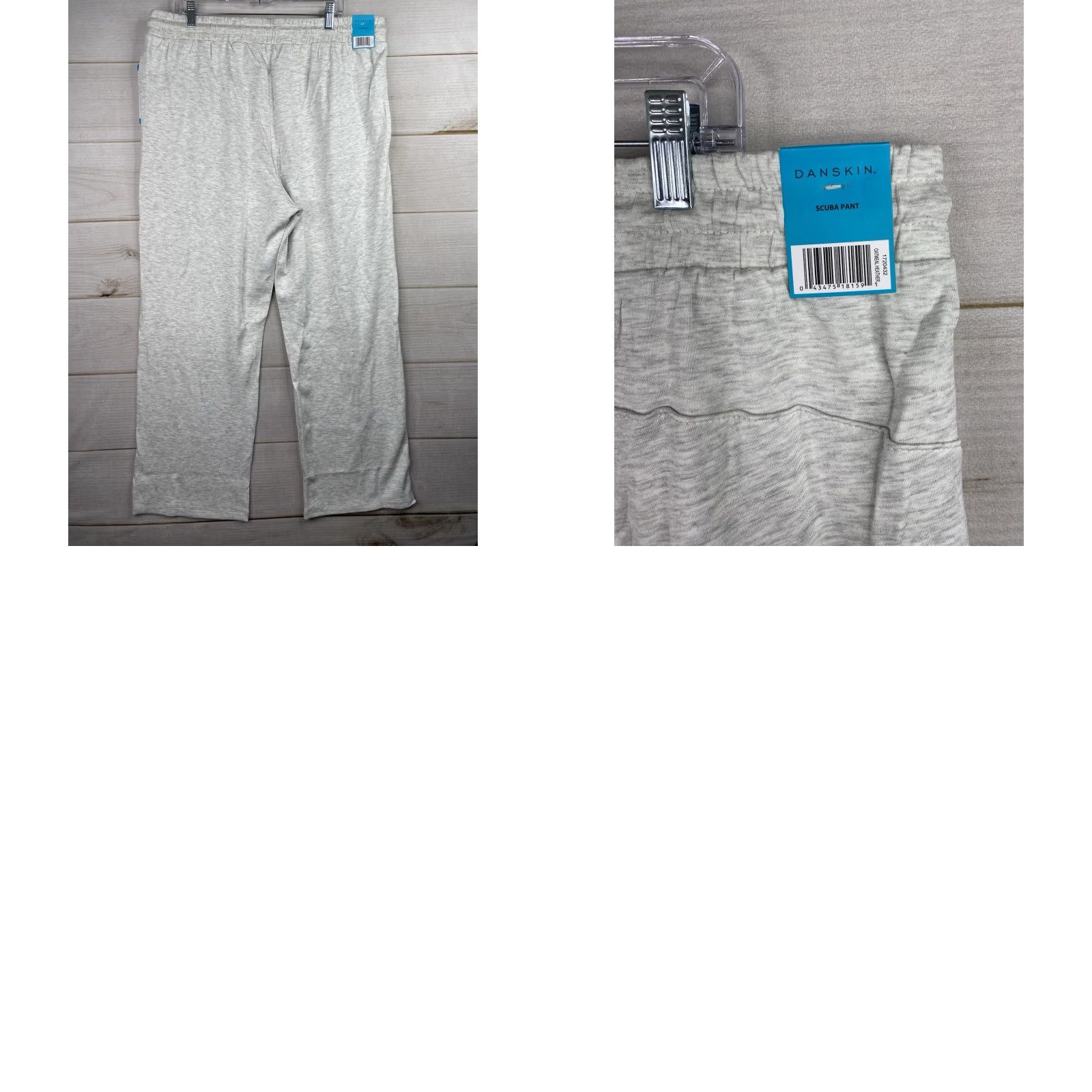 Vintage Danskin Womens 2X Pants Wide Leg Stretch Pull On Soft Drawstring Stretchy NWT Beige Size 26" / US 2 / IT 38 - 9 Thumbnail