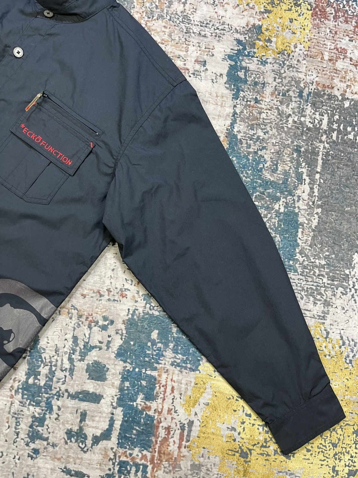 Ecko Unltd. Ecko Function Back Hit Logo Button Up Skate Shirt Size US L / EU 52-54 / 3 - 13 Thumbnail
