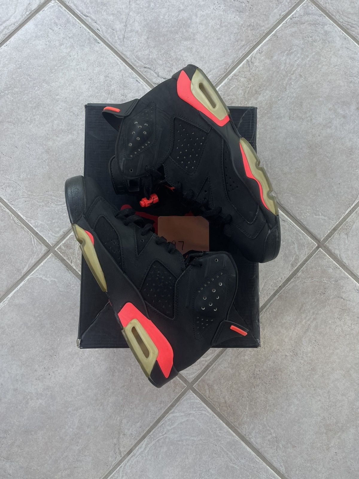 Jordan Brand Air Jordan 6 Retro Infrared Black 2014 ($220+Market) Size US 8 / EU 41 - 10 Thumbnail