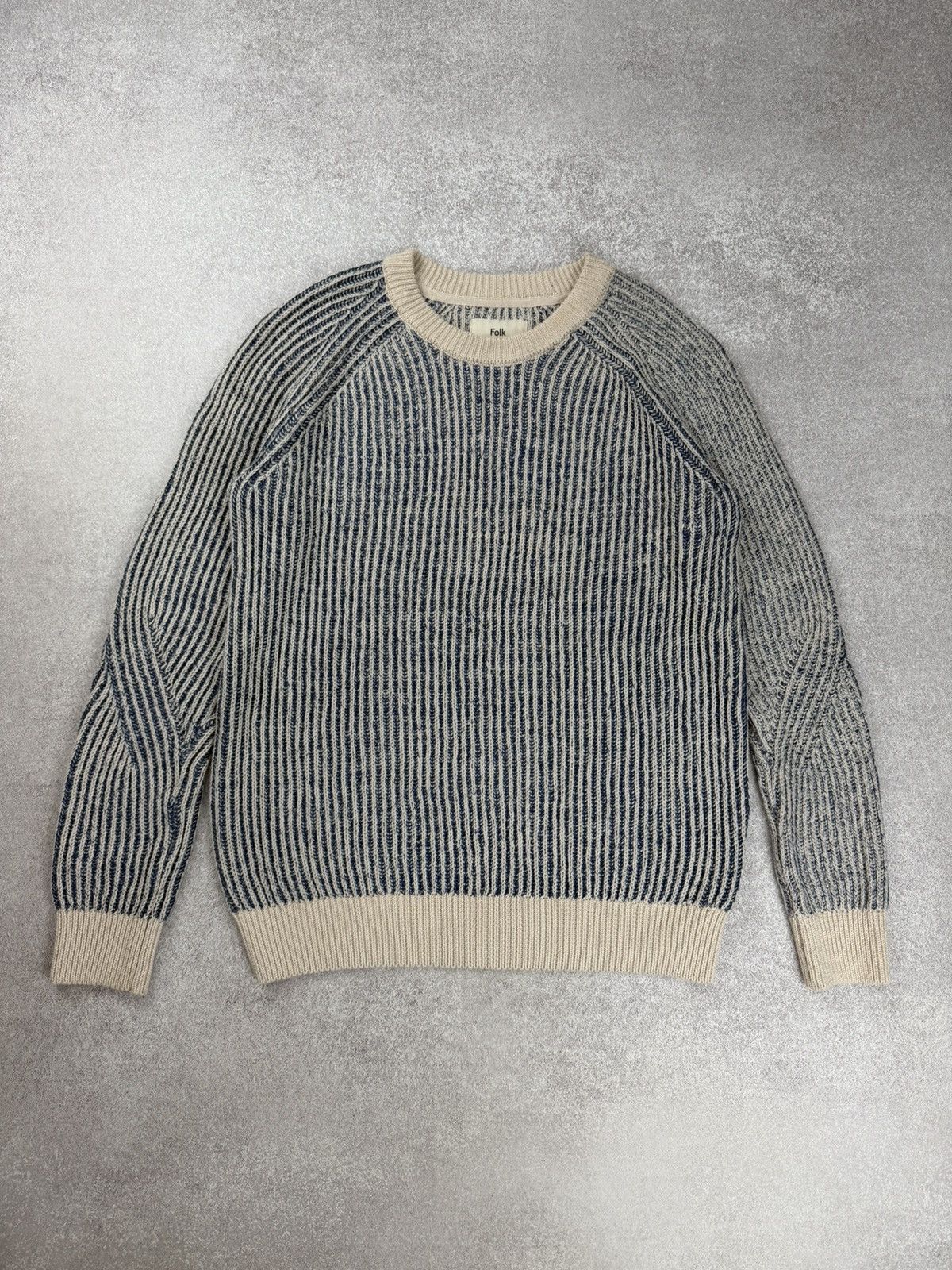 Folk Cotton Knit Sweater Men’s Size 3