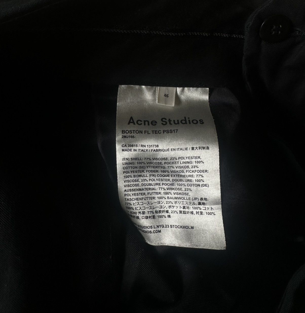 Acne Studios Acne Studios Boston FL Pants Size US 30 / EU 46 - 4 Thumbnail