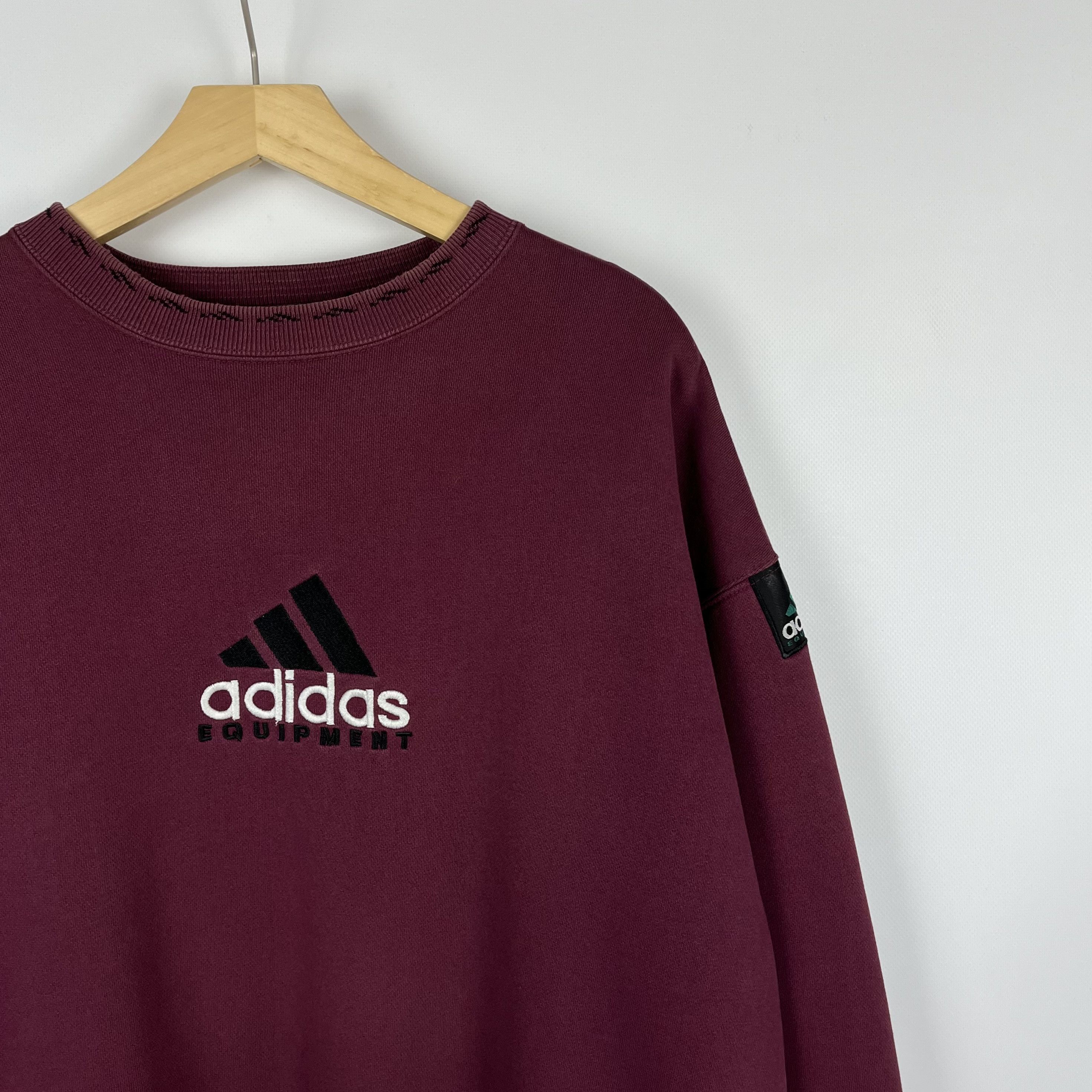 Adidas Vintage Adidas Equipment Iconic Big Logo Sweatshirt 90’s Size US M / EU 48-50 / 2 - 2 Thumbnail