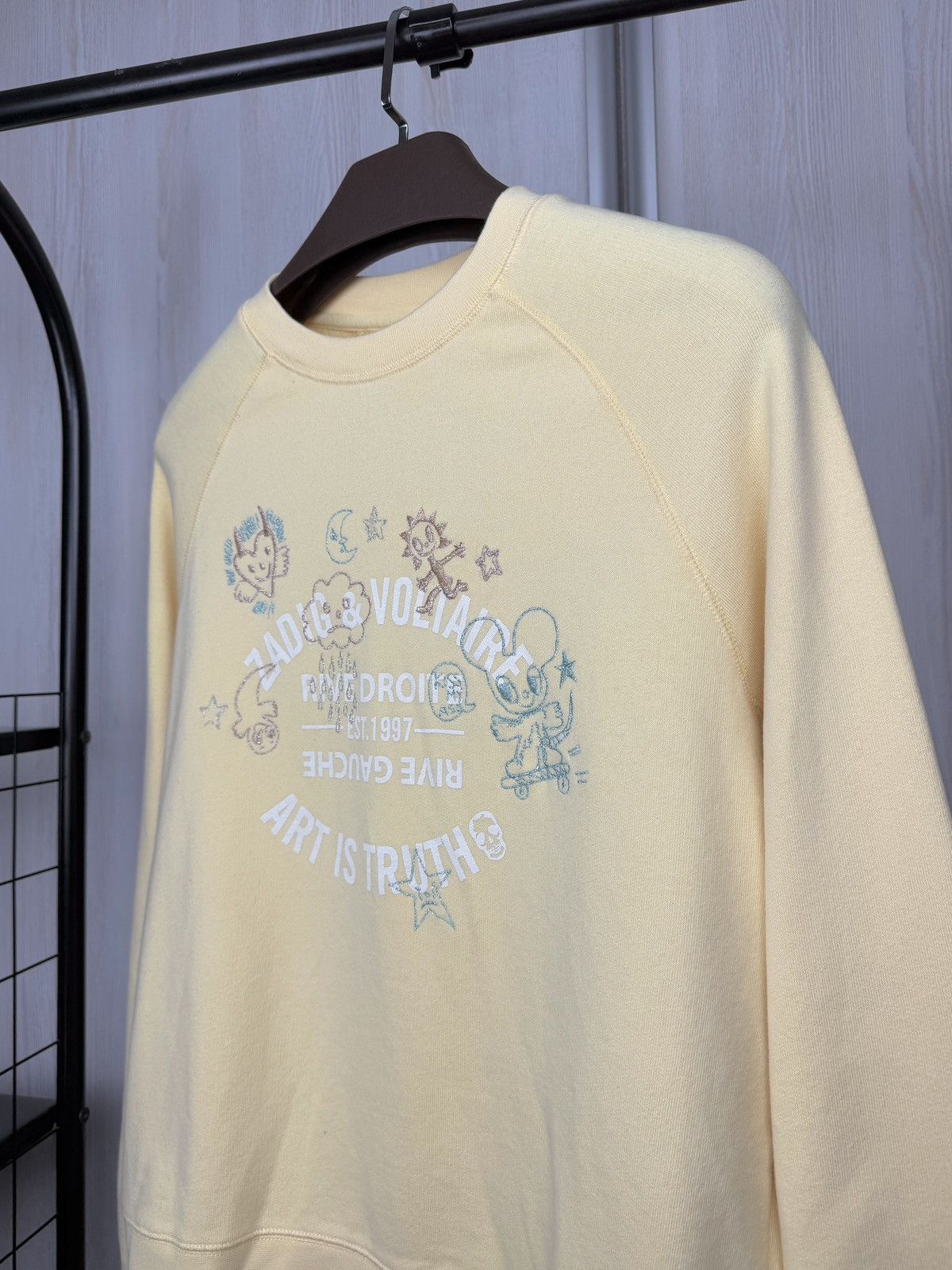 Zadig & Voltaire ZADIG & VOLTAIRE UPPER MO BLASON MULTICUSTO LUR SWEATSHIRT S Size S / US 4 / IT 40 - 4 Thumbnail