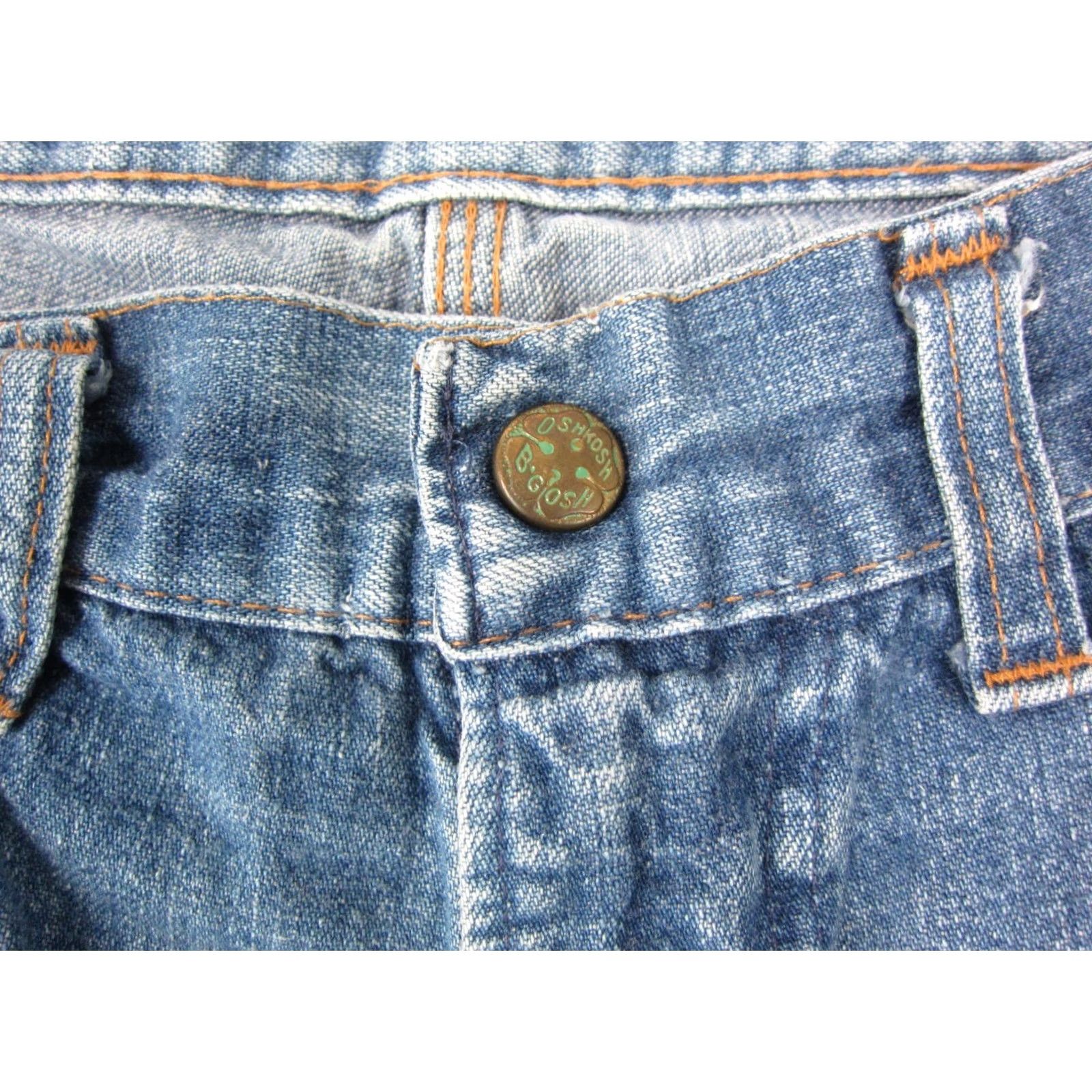 Vintage VINTAGE Oshkosh Jeans Mens 32x25 Blue Denim Baggy Carpenter Zip 70s 5-Pocket Mens Jeans Blue 90s Cowboy Retro - OshKosh B'gosh Size US 32 / EU 48 - 6 Thumbnail