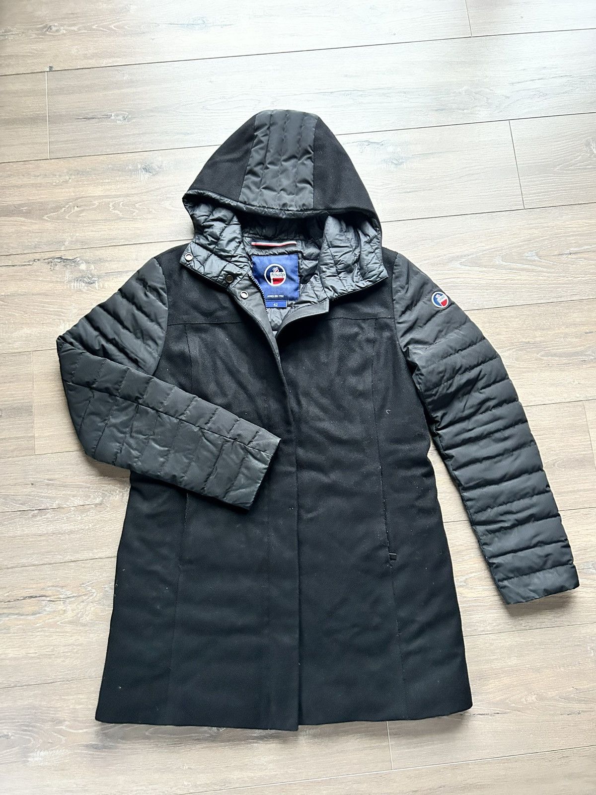 Fusalp Fusalp black wool city coat XL 42 Size XL / US 12-14 / IT 48-50 - 1 Thumbnail