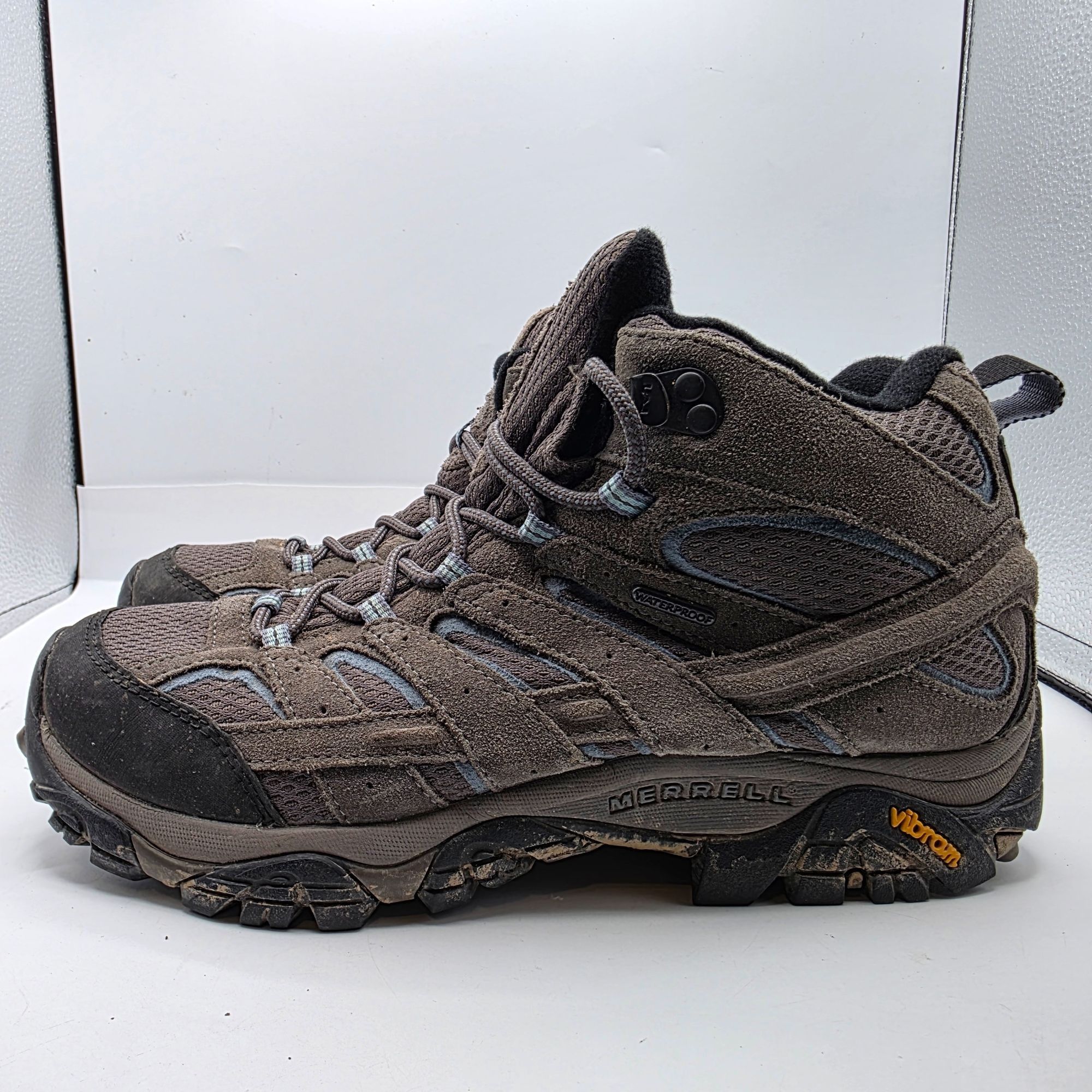 Merrell Merrell Moab 2 Mid Womens Size 11 Gray Hiking Shoes Camping Size US 11 / IT 41 - 13 Thumbnail