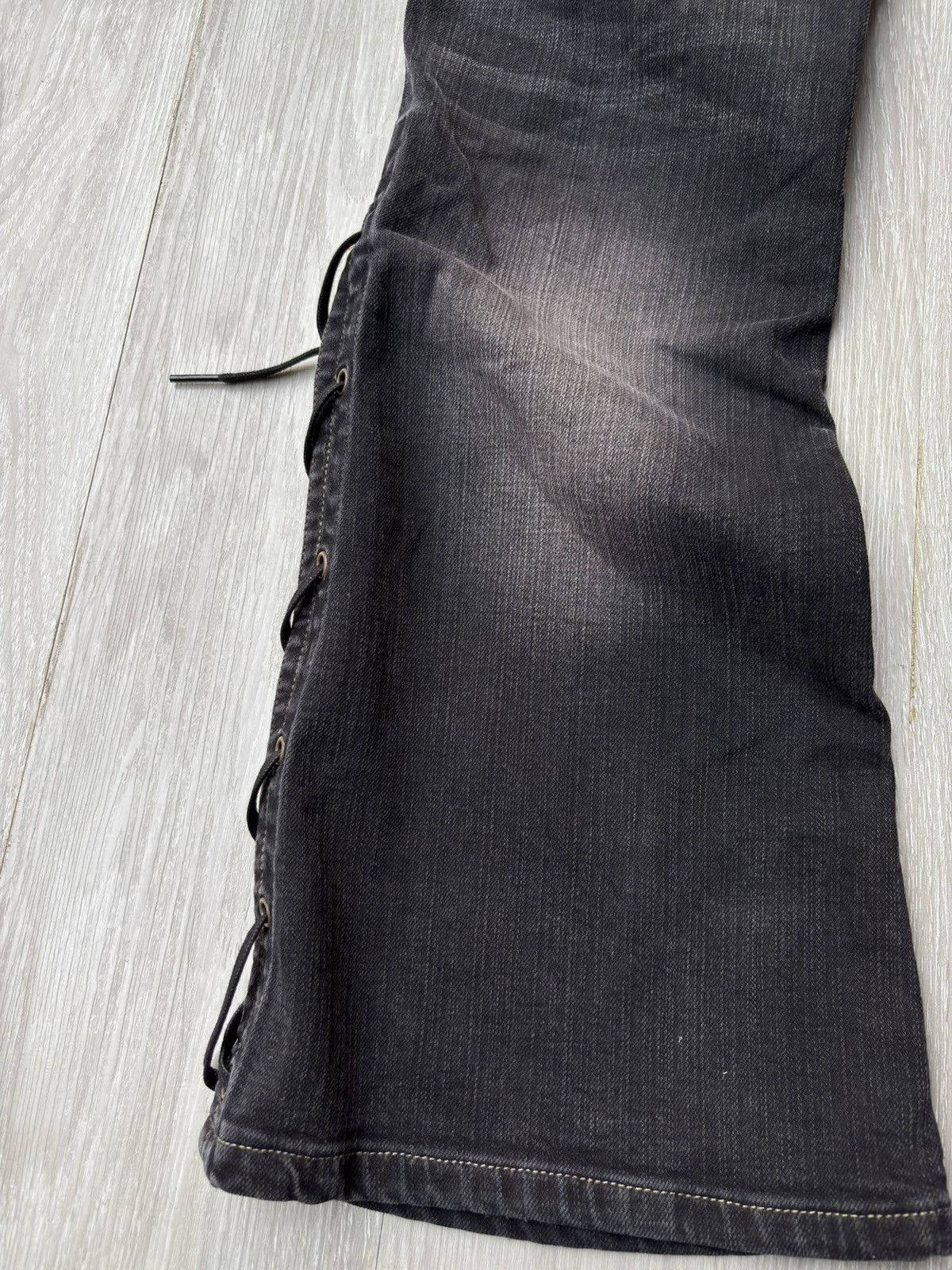 Japanese Brand Hf by bobson lace-up flare jeans Size US 29 - 7 Thumbnail