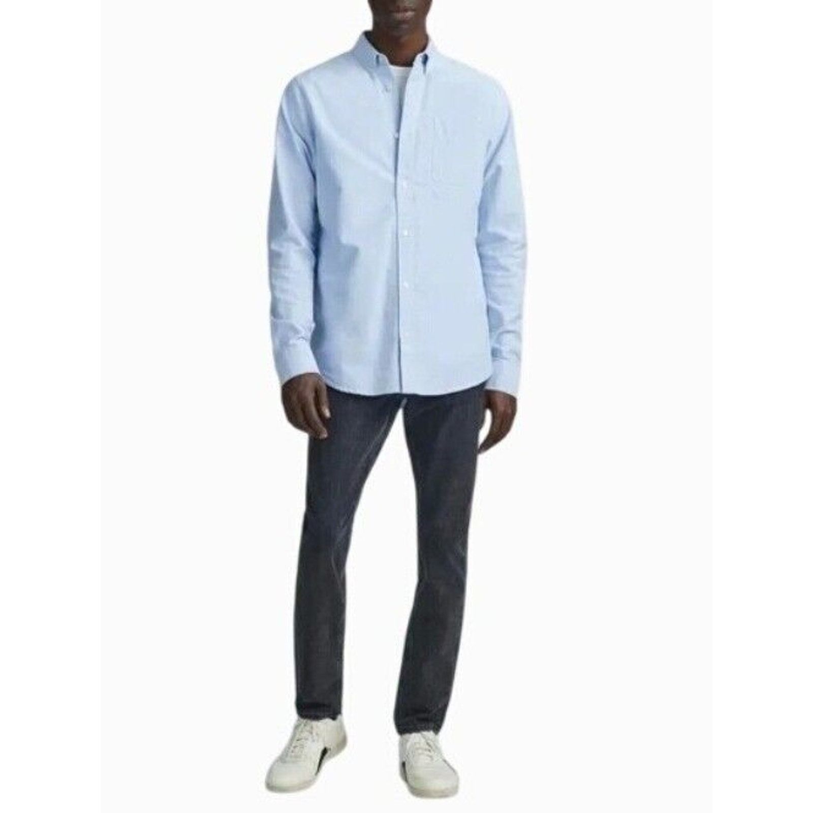 Everlane Everlane Classic Oxford Shirt Organic Blue Large Tall Size US L / EU 52-54 / 3 - 1 Thumbnail