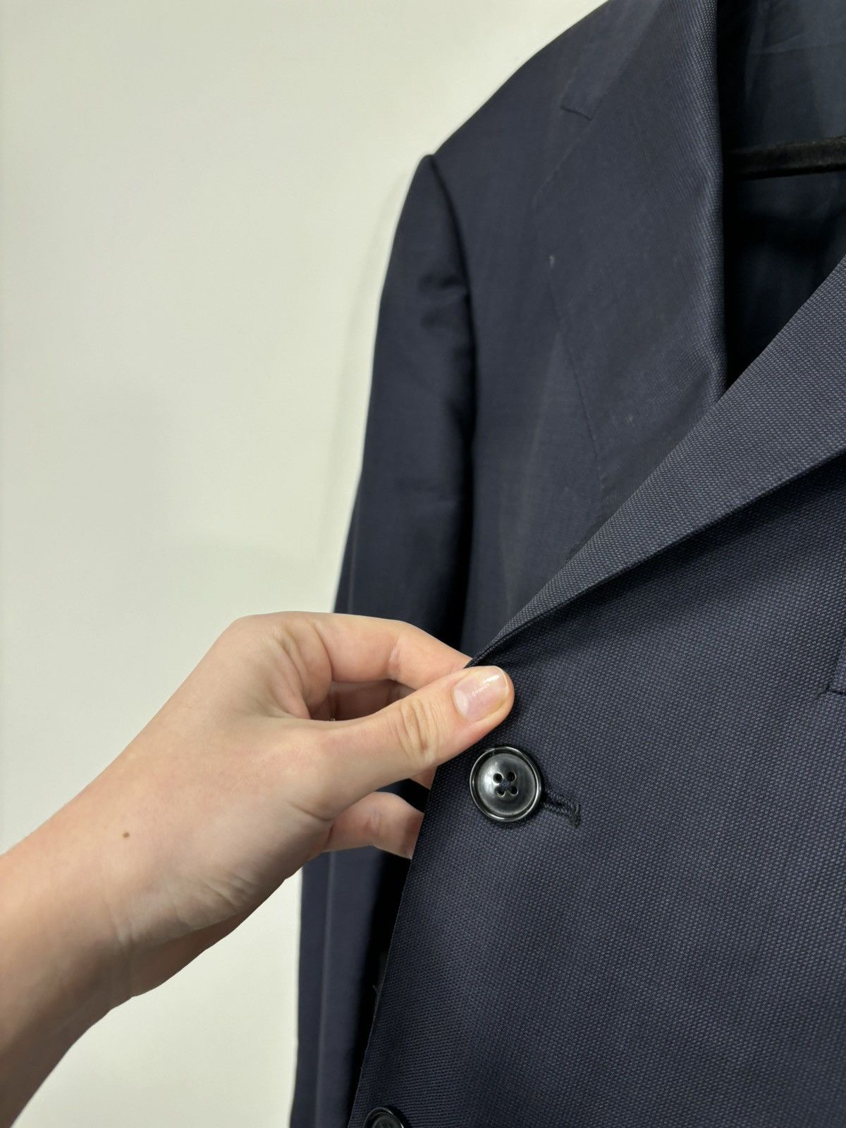 Ermenegildo Zegna Ermenegildo Zegna Men’s 3-Buttons Navy Wool Blazer Jacket Size 40R - 12 Thumbnail
