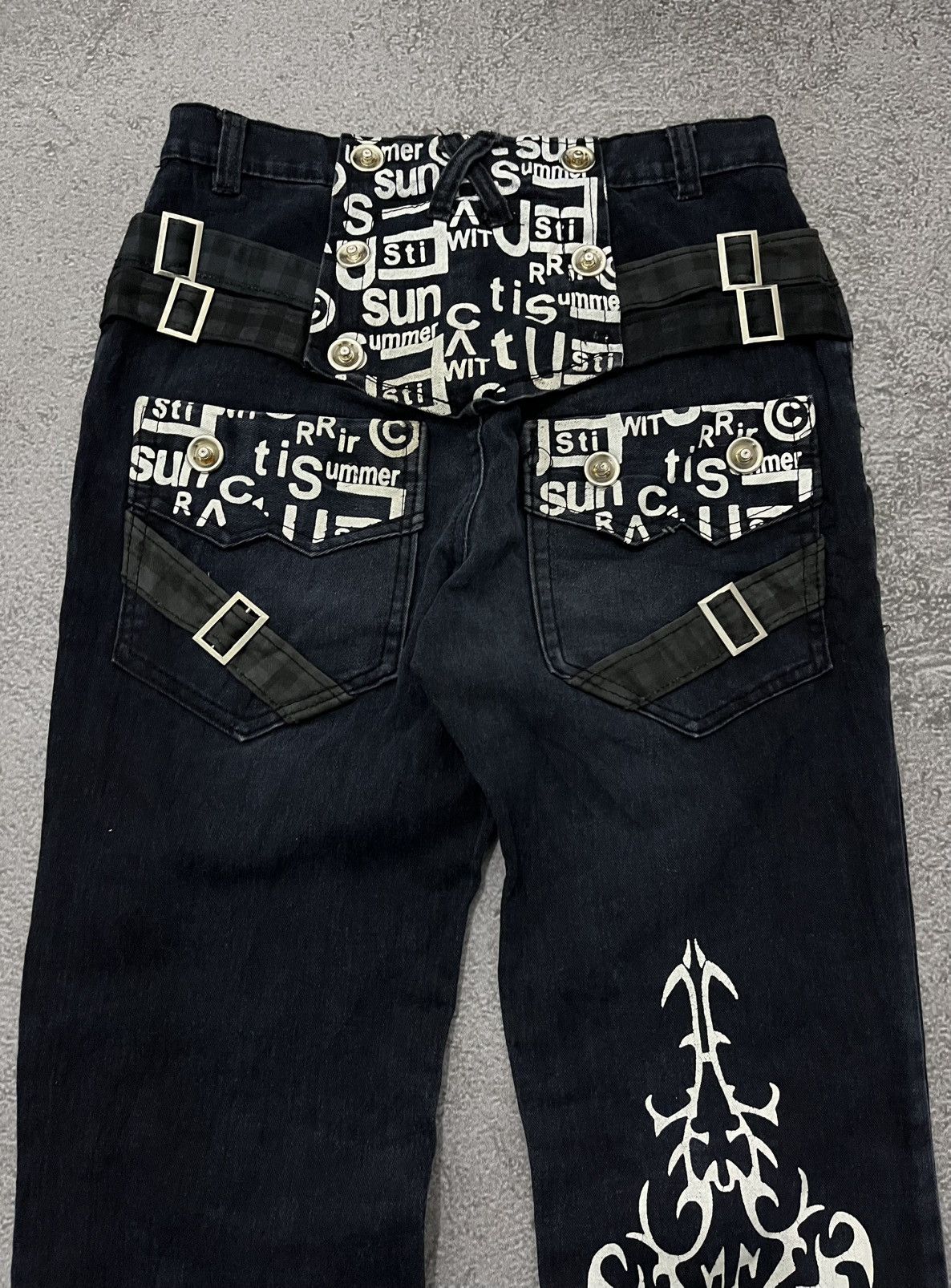 Vintage Vintage Punk Denim Pants Size US 29 - 5 Thumbnail