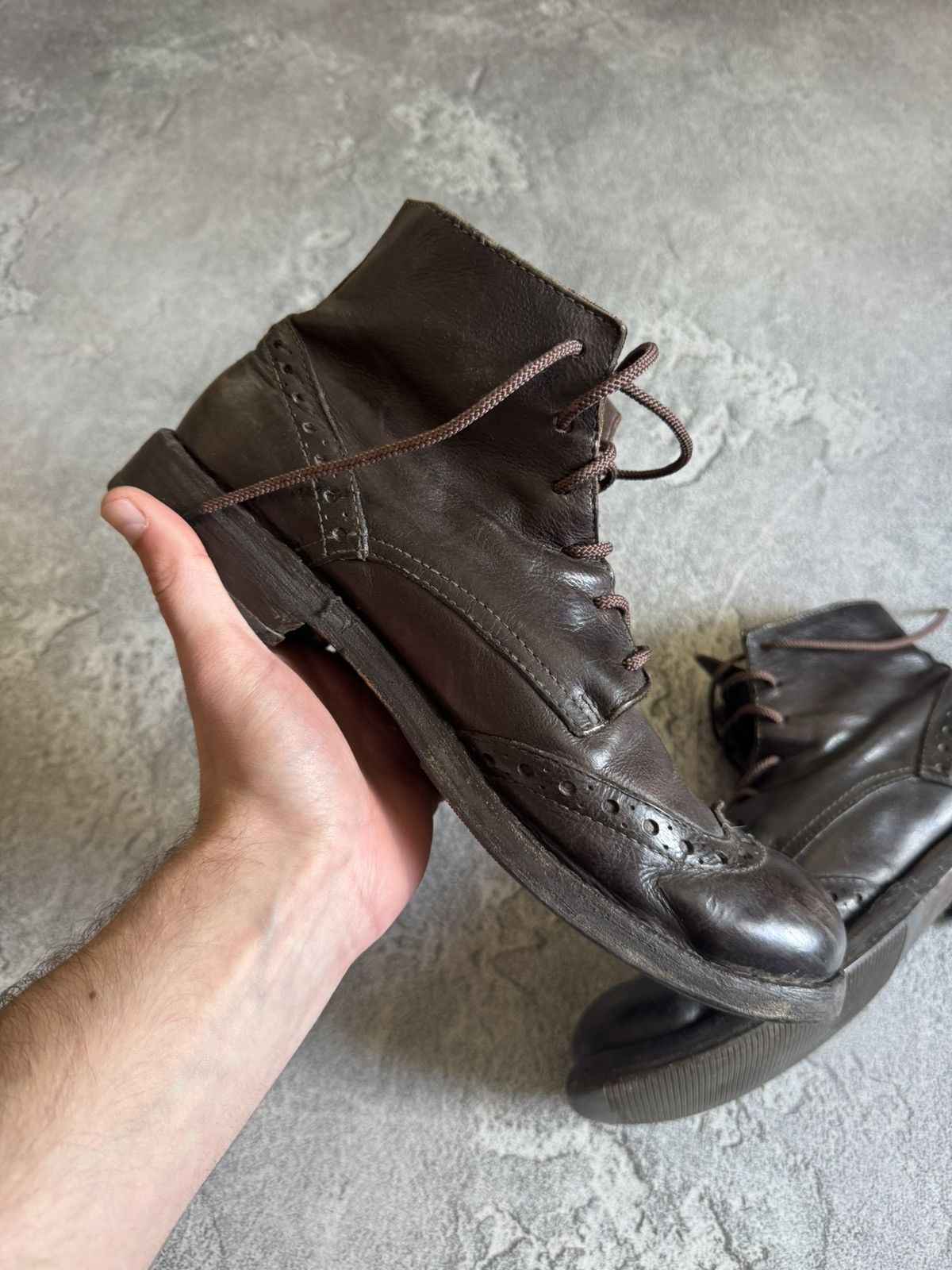 MoMA MOMA 42size brown leather high boots shoes vintage retro Size US 9 / EU 42 - 14 Thumbnail