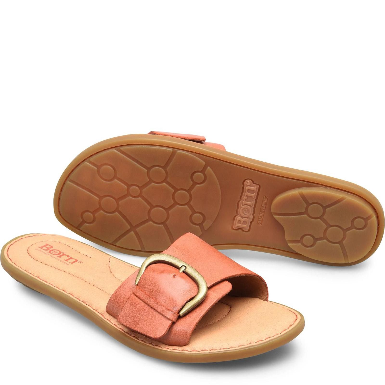 Born Born - Miarra Sandals - Orange Papaya - Women's 11M Size US 11 / IT 41 - 1 Thumbnail