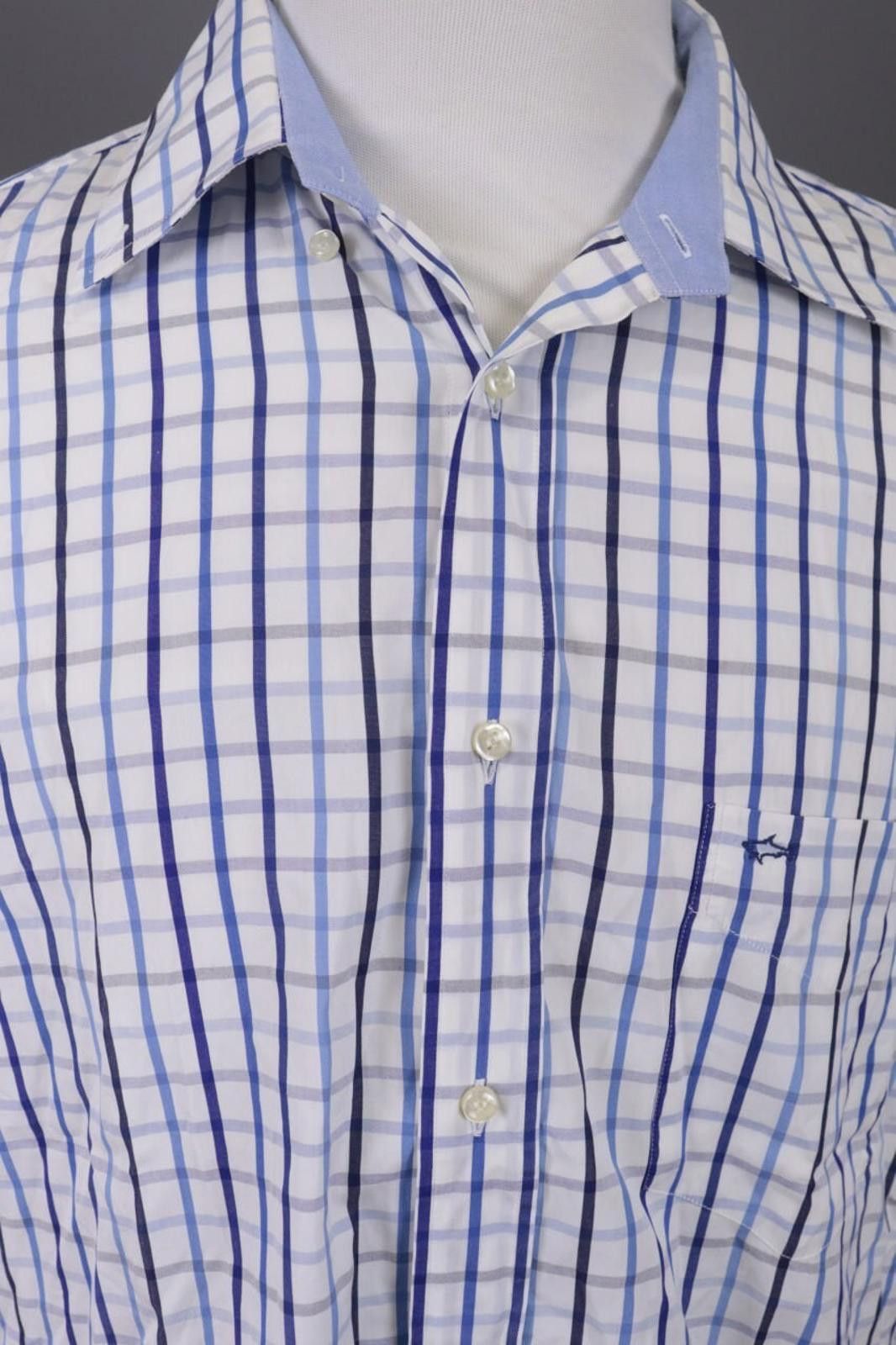 Paul & Shark Paul & Shark Yachting White Check Shirt Size 43 Size US M / EU 48-50 / 2 - 6 Thumbnail