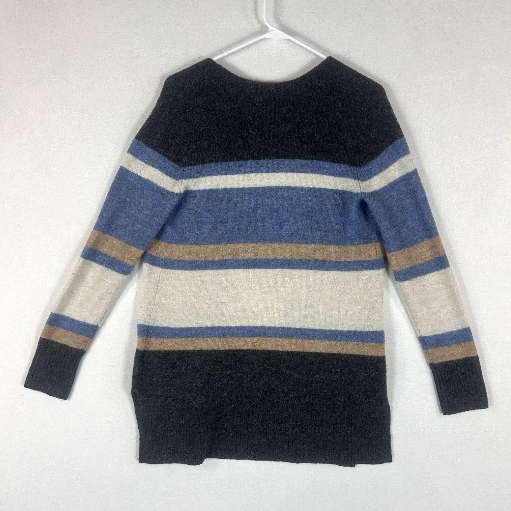 Old Navy Old Navy Cardigan Sweater Womens XS Striped Open Pockets Long Sleeve L/S Crew Neck Casual Bohemian Classic Knit Size XS / US 0-2 / IT 36-38 - 7 Thumbnail